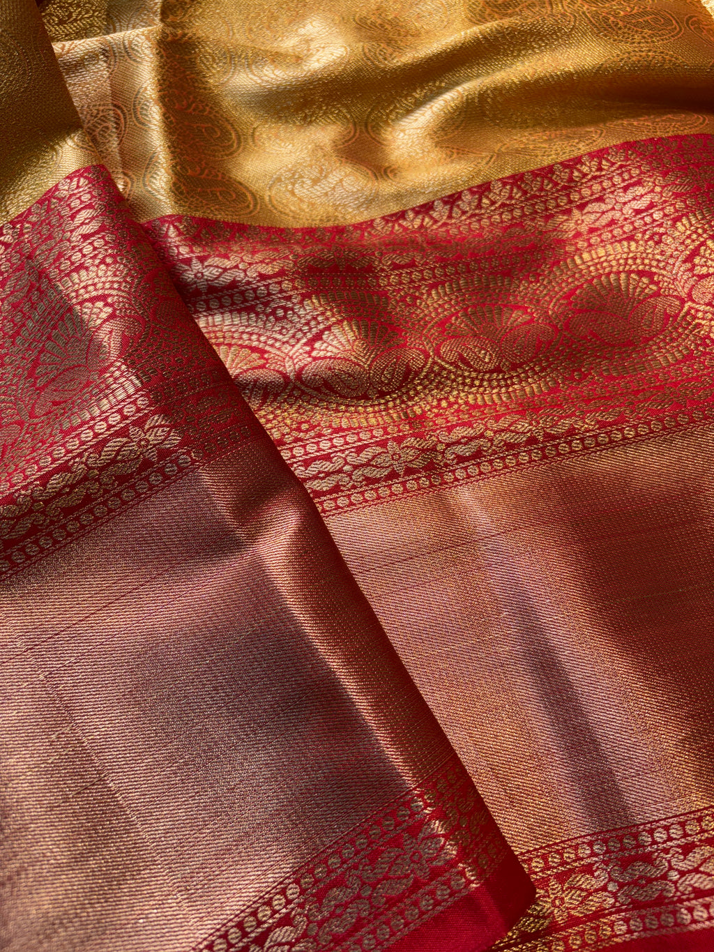 Contrast Banarasi Fancy Katan Silk Saree