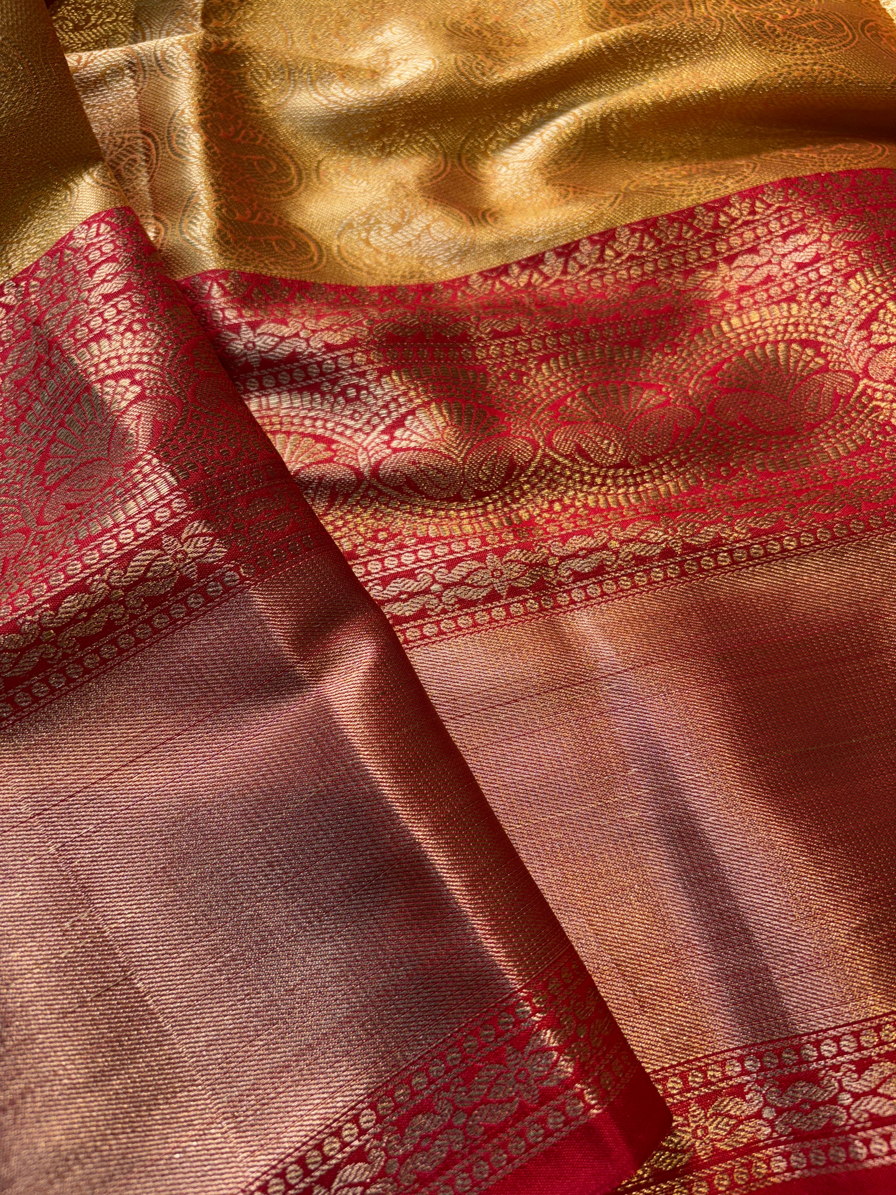 Contrast Banarasi Fancy Katan Silk Saree