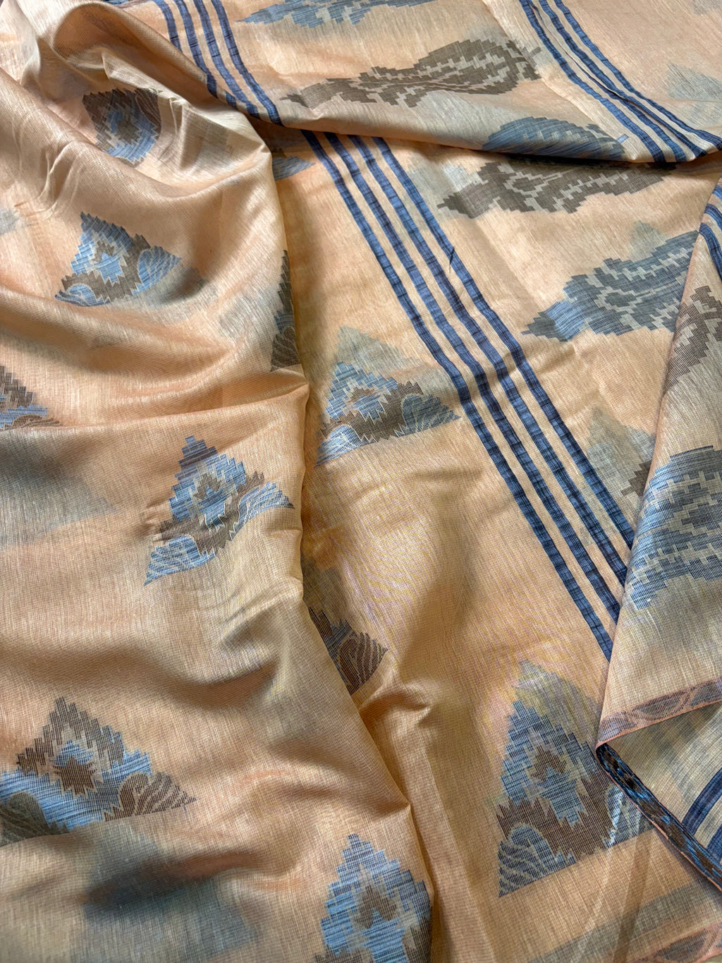 Beige Banarasi Fancy Mesrise Saree