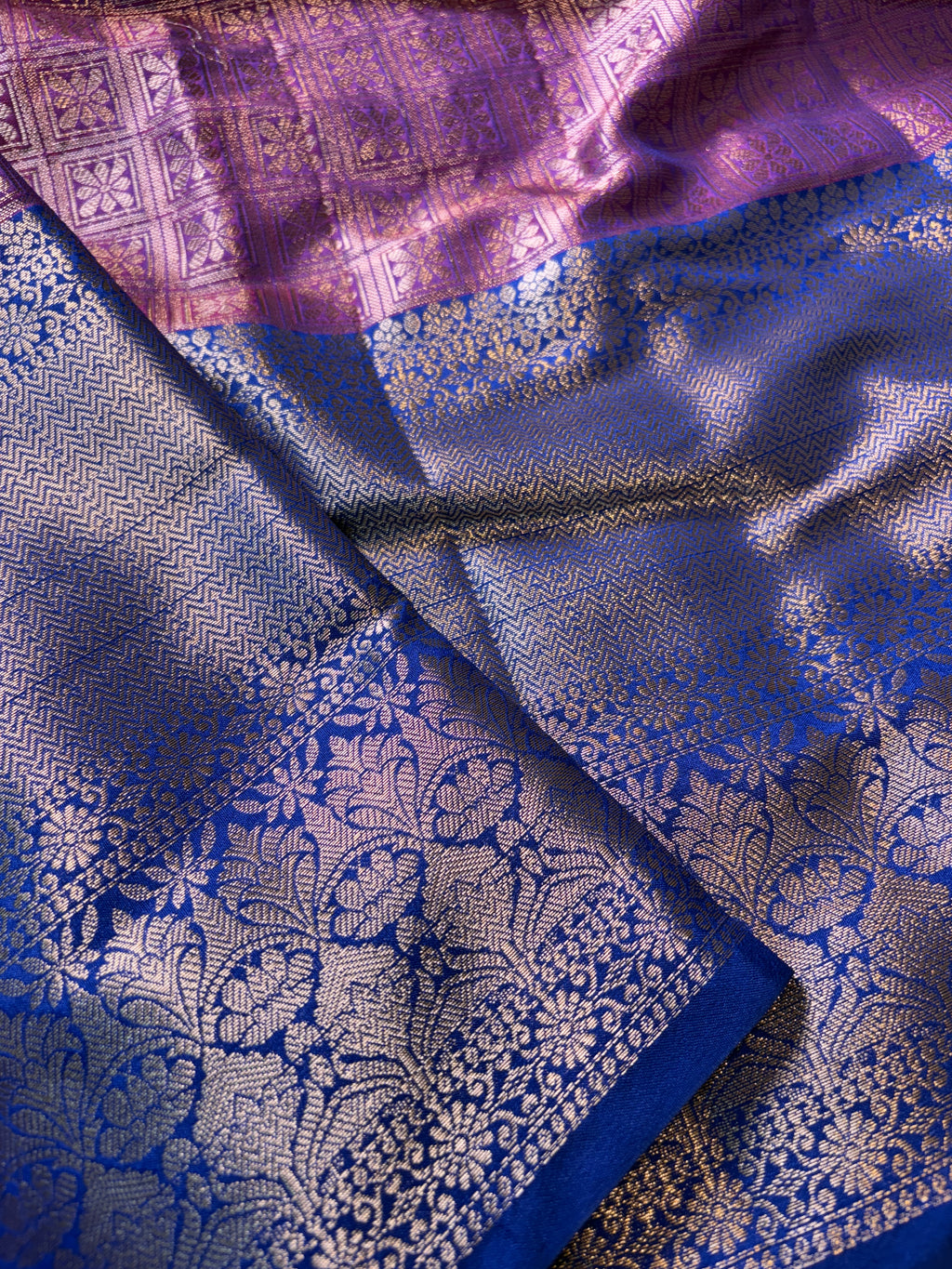 Contrast Banarasi Fancy Katan Saree