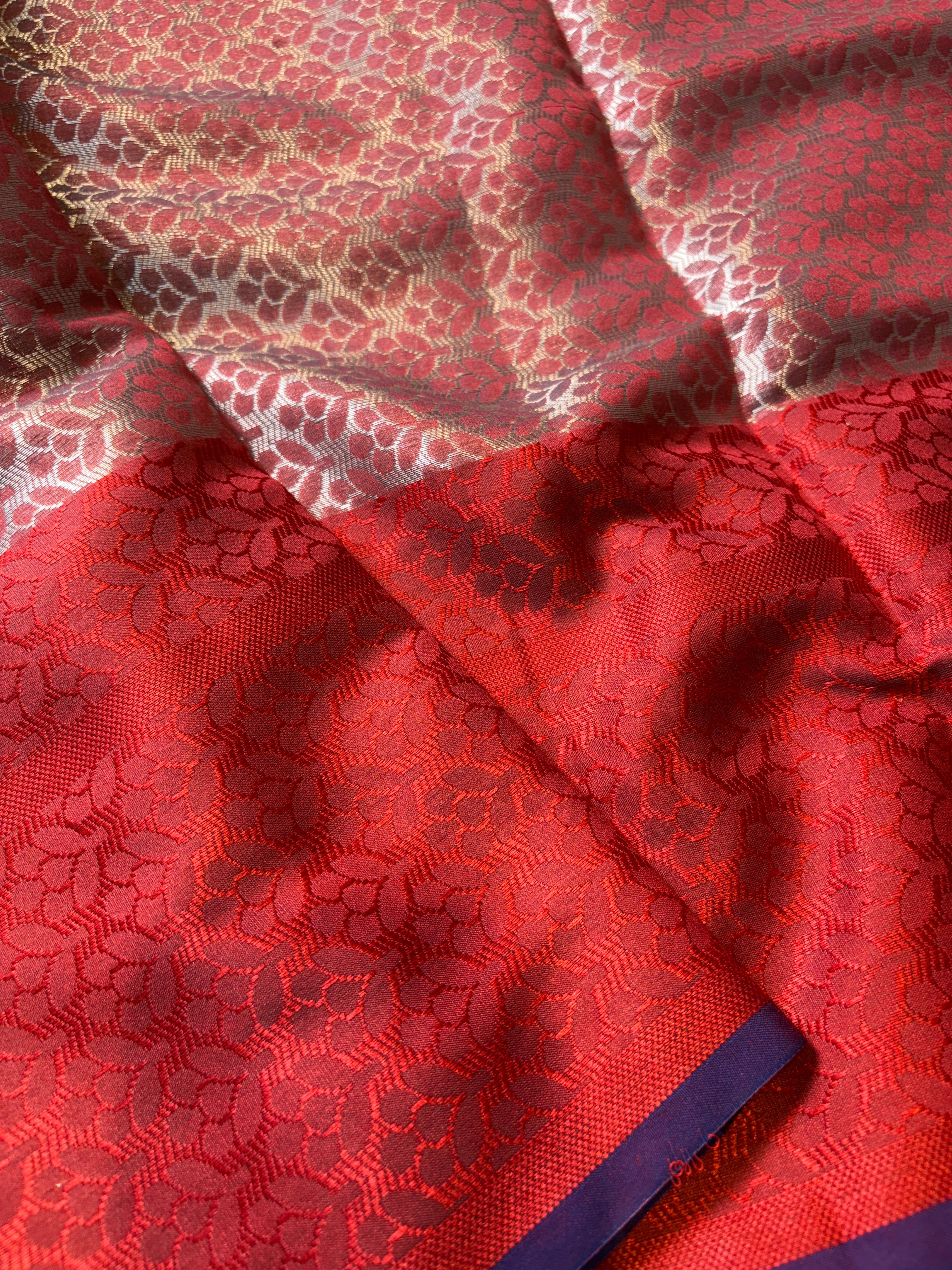 Sky Blue Banarasi Katan Tissue Silk Saree