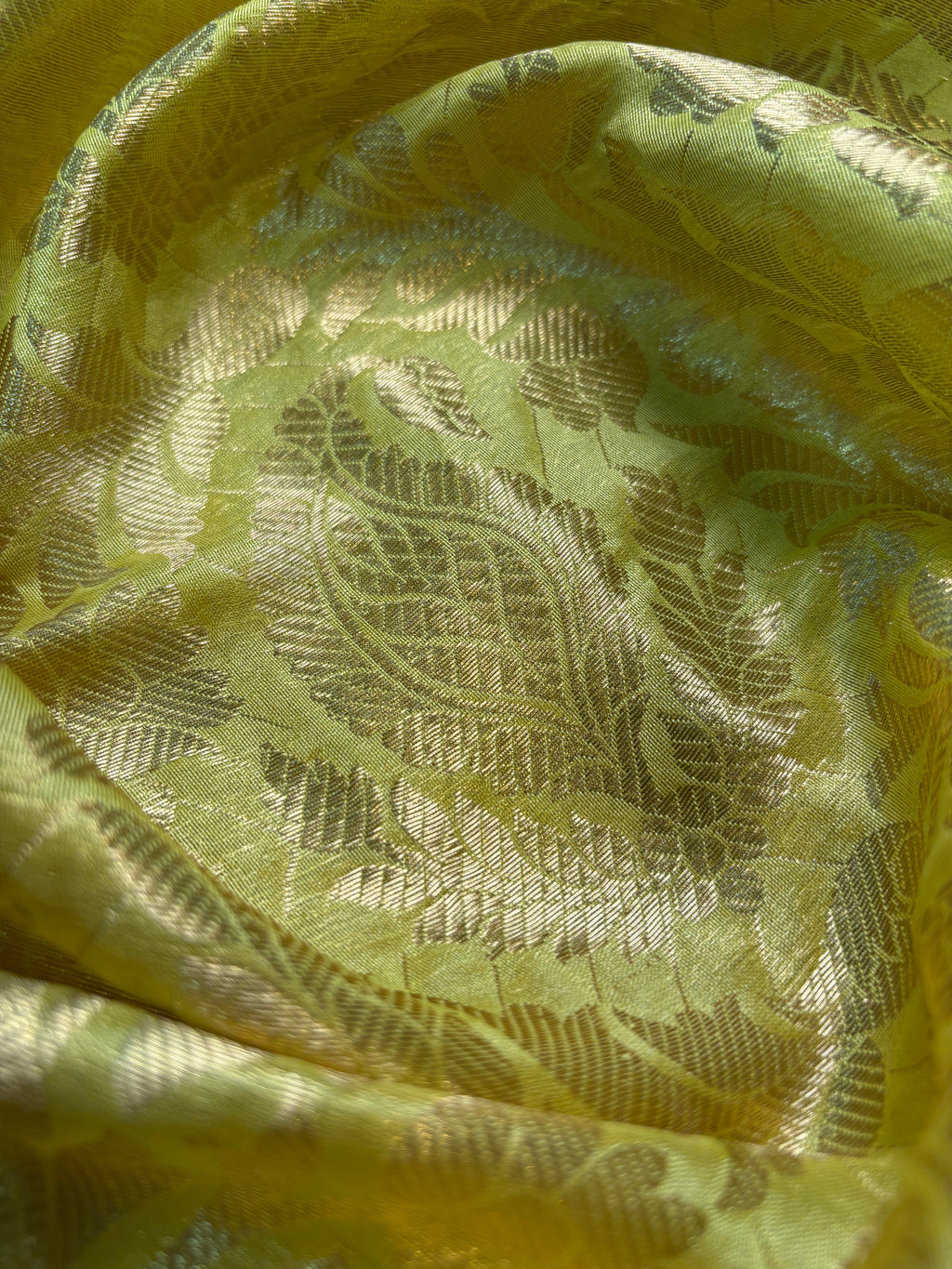 Contrast Banarasi Fancy Katan Brocade Meena Saree