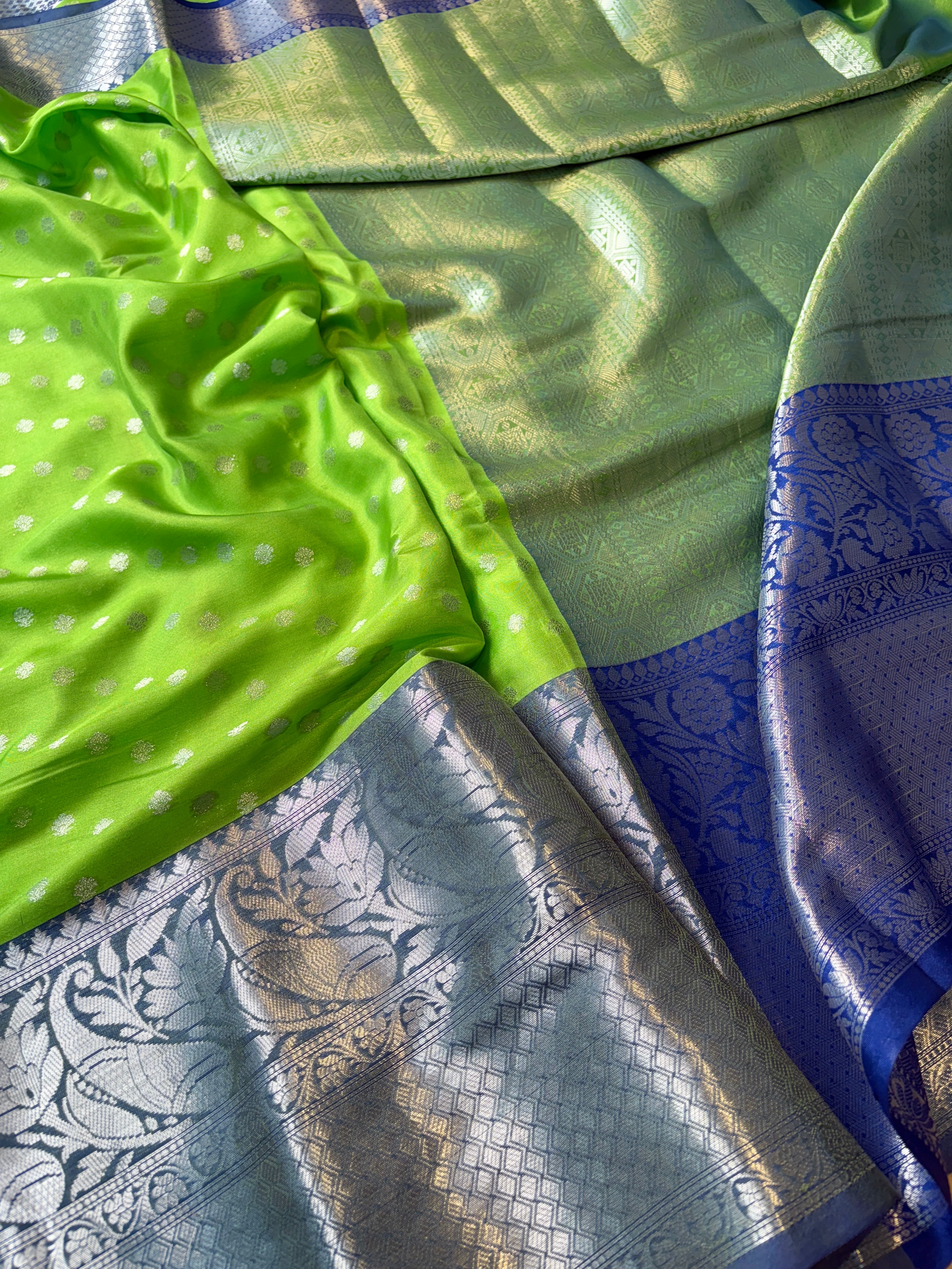 Contrast Banarasi Fancy Katan Saree