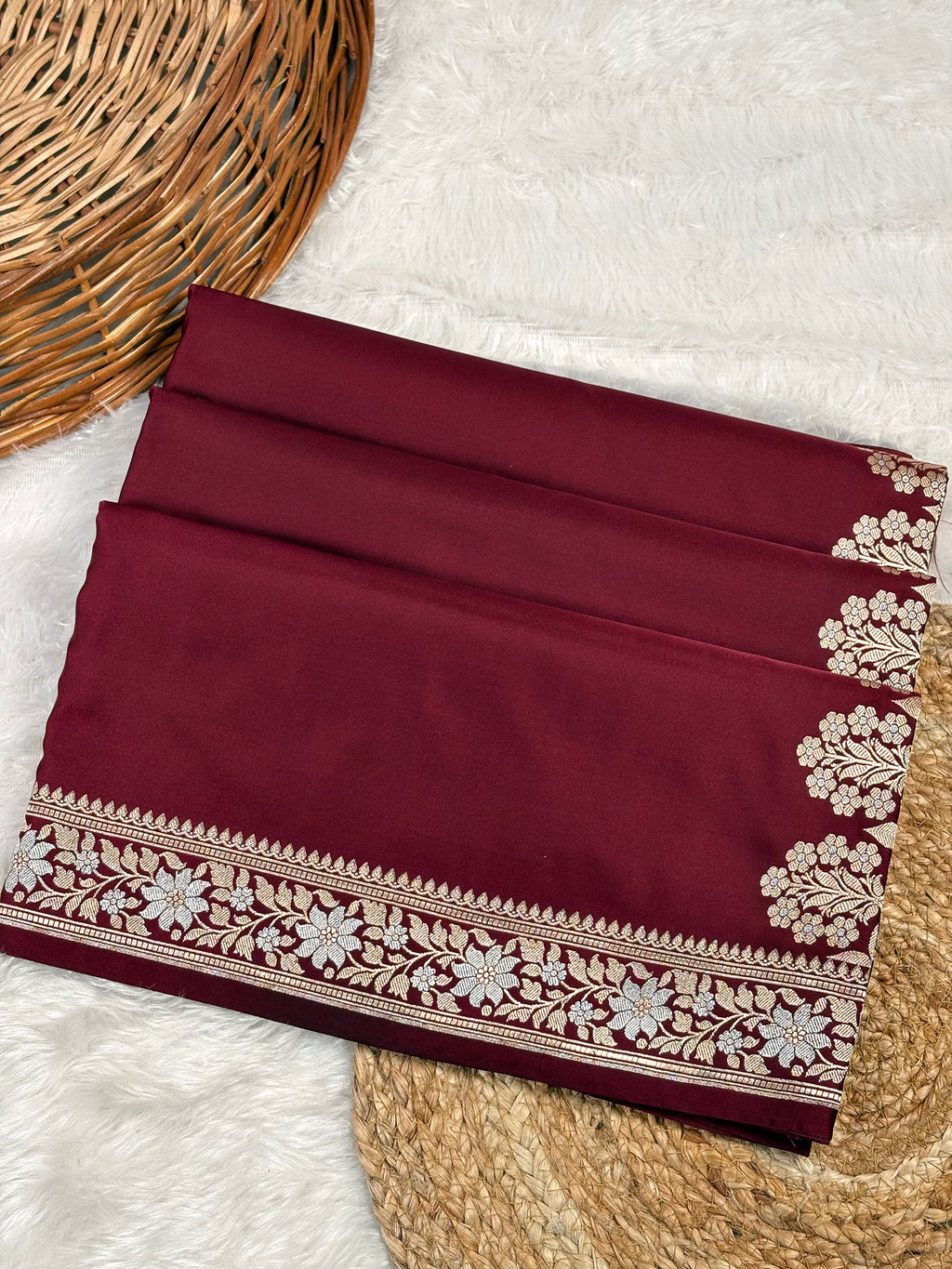 Mashru Katan Banarasi Saree