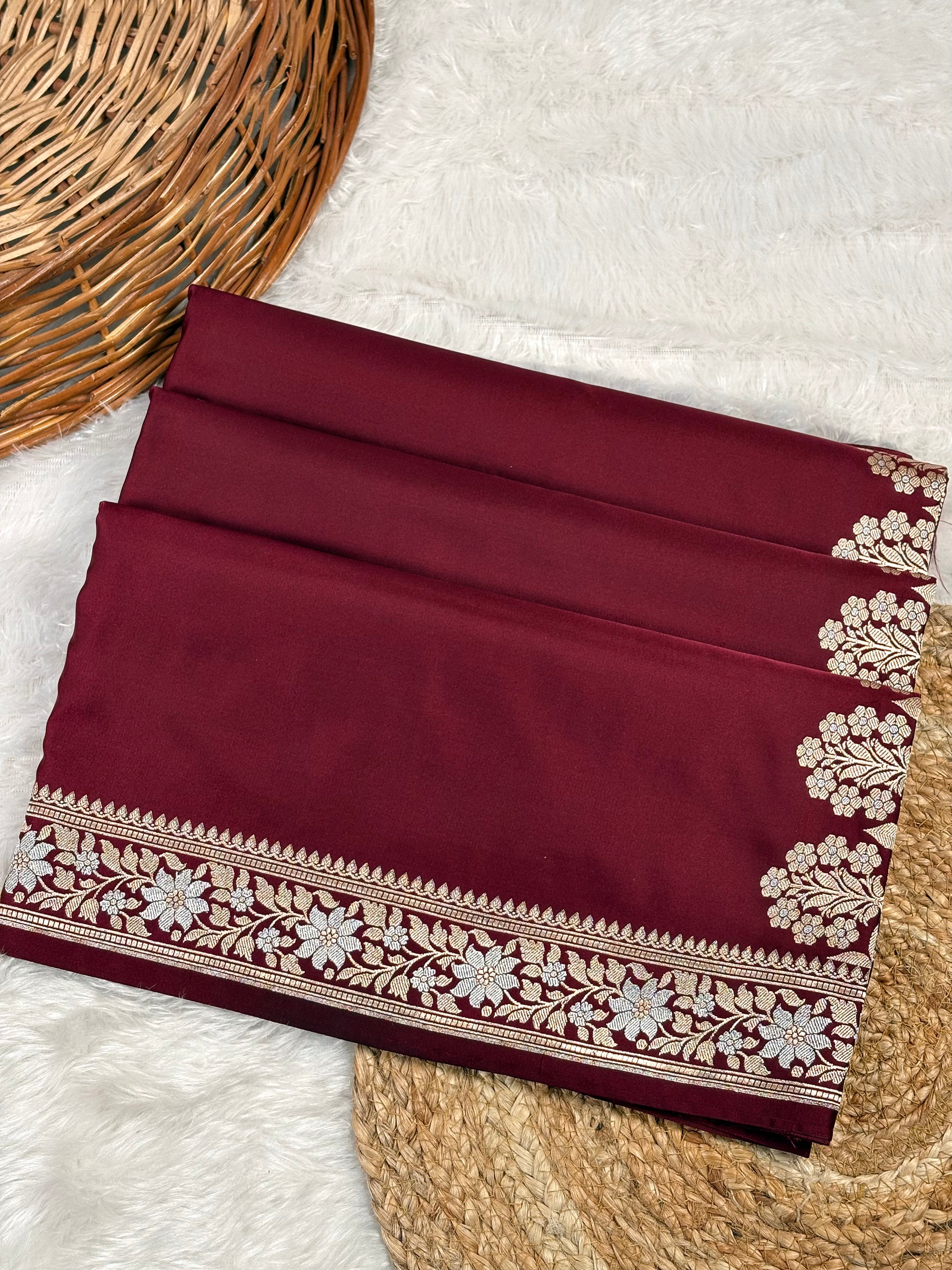 Mashru Katan Banarasi Saree