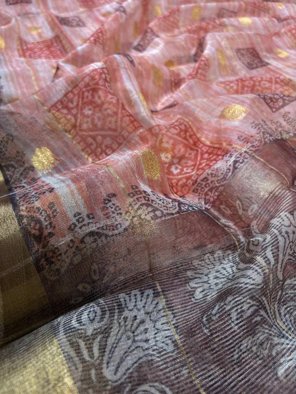 Brown Banarasi Chanderi Silk Suit