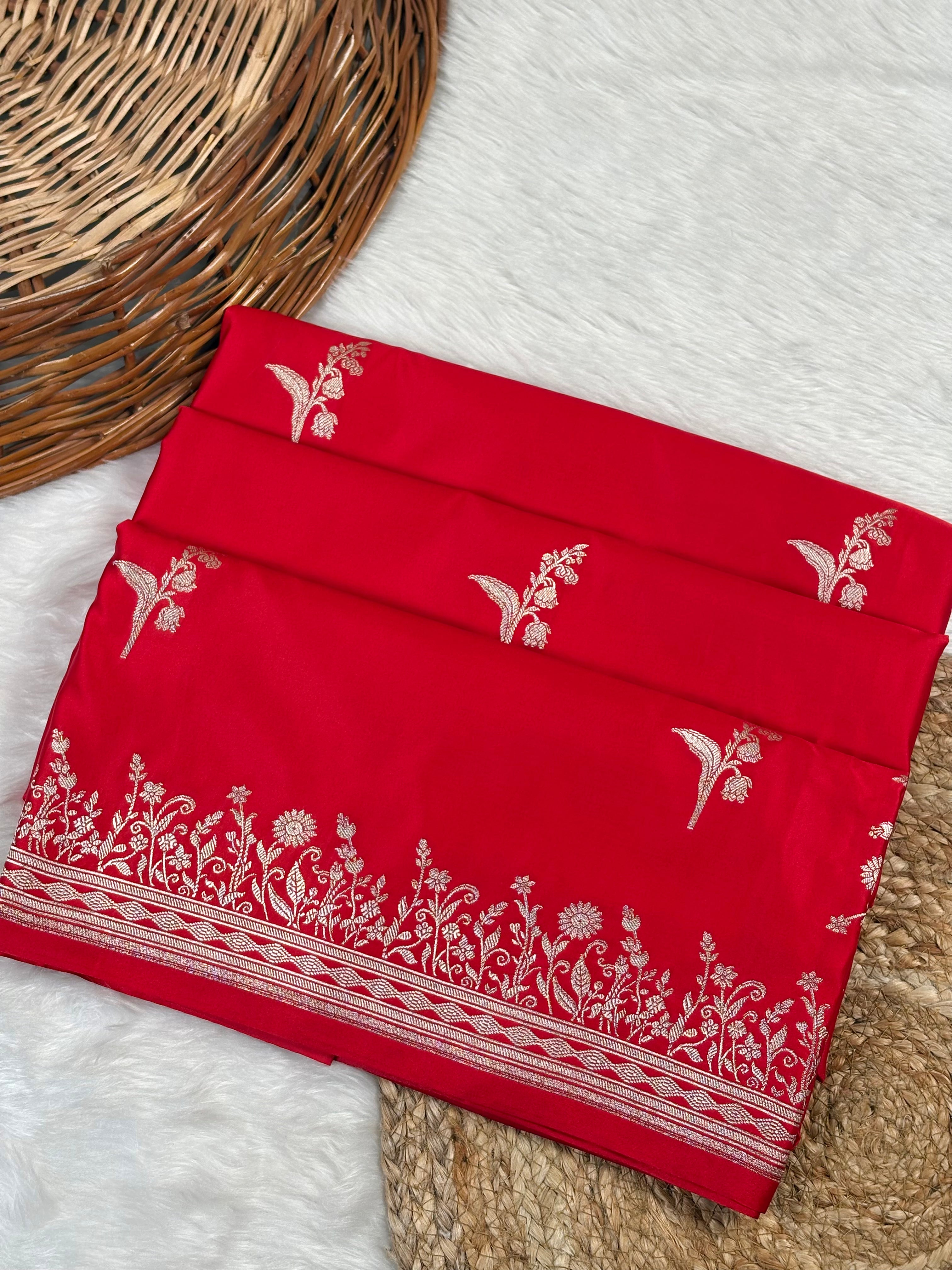 Mashru Katan Banarasi Saree