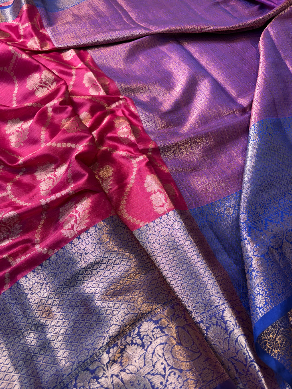 Contrast Banarasi Fancy Katan Saree