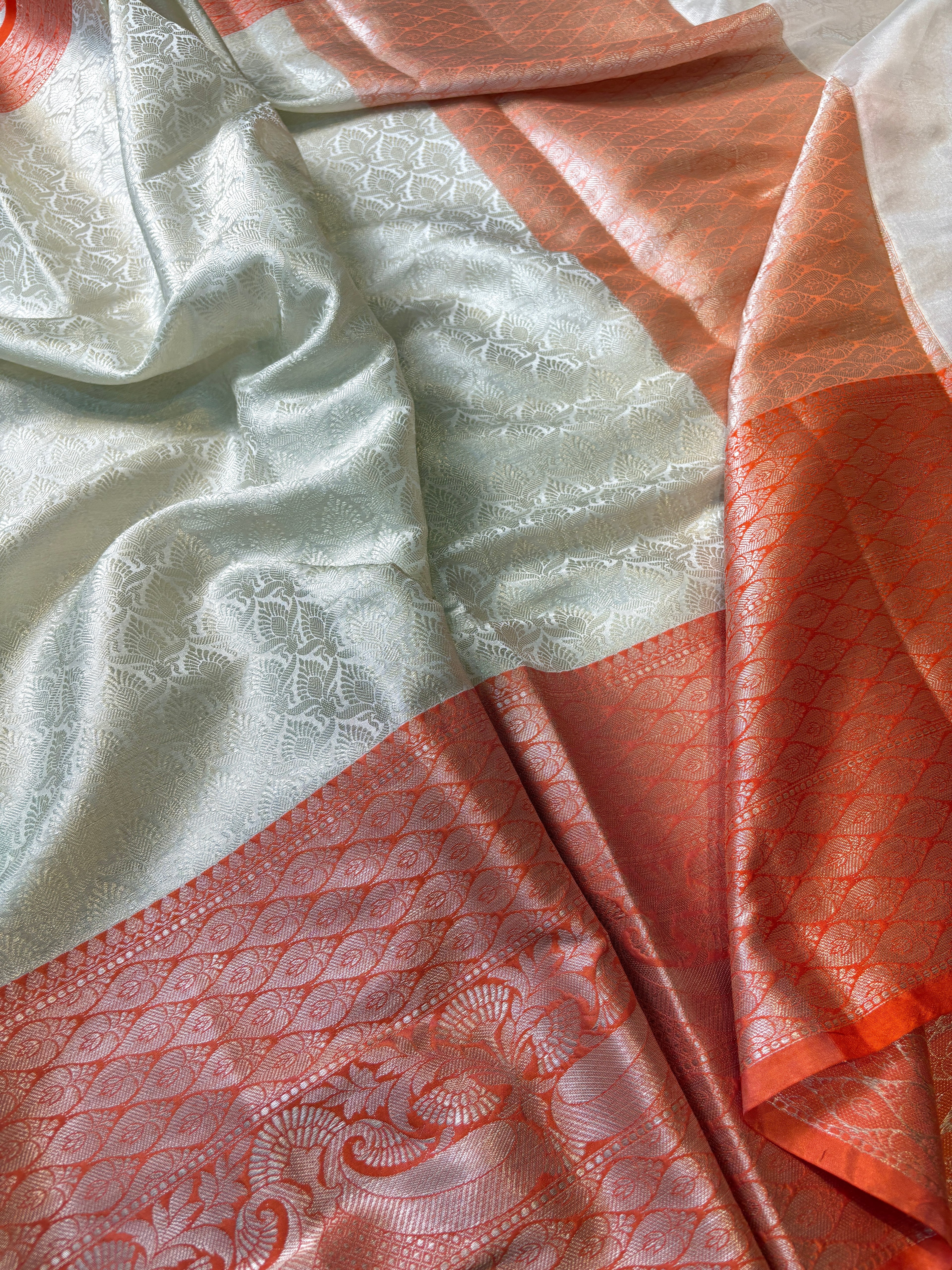 Contrast Banarasi Fancy Katan Brocade Saree