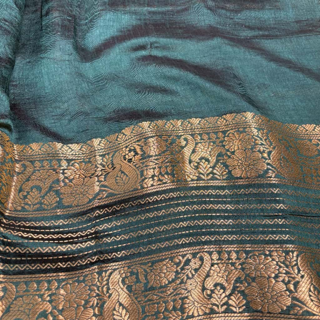 Purple Banarasi Katan Silk Saree