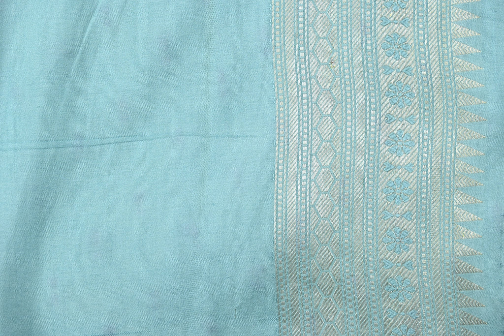 Shi Green Pure Banarasi Katan Tissue Silk Saree
