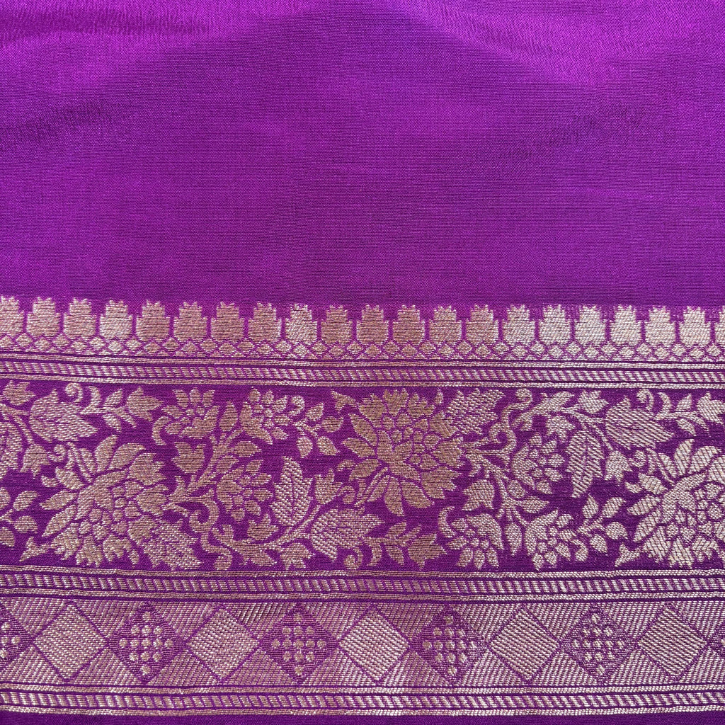 Mustard Yellow Banarasi Katan Georgette Silk Saree