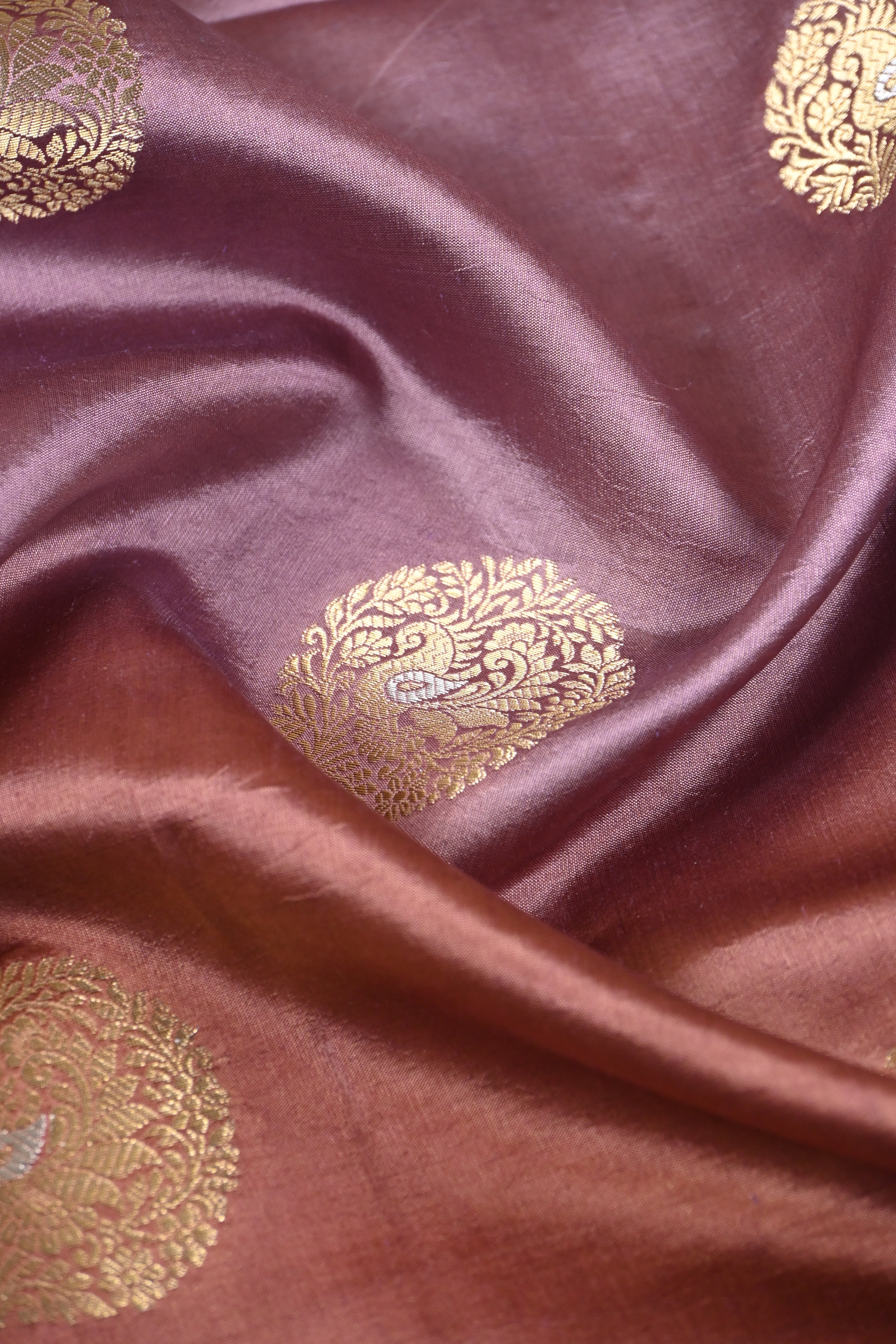 Dual Tone Pure Banarasi Katan Alfi Silk Saree