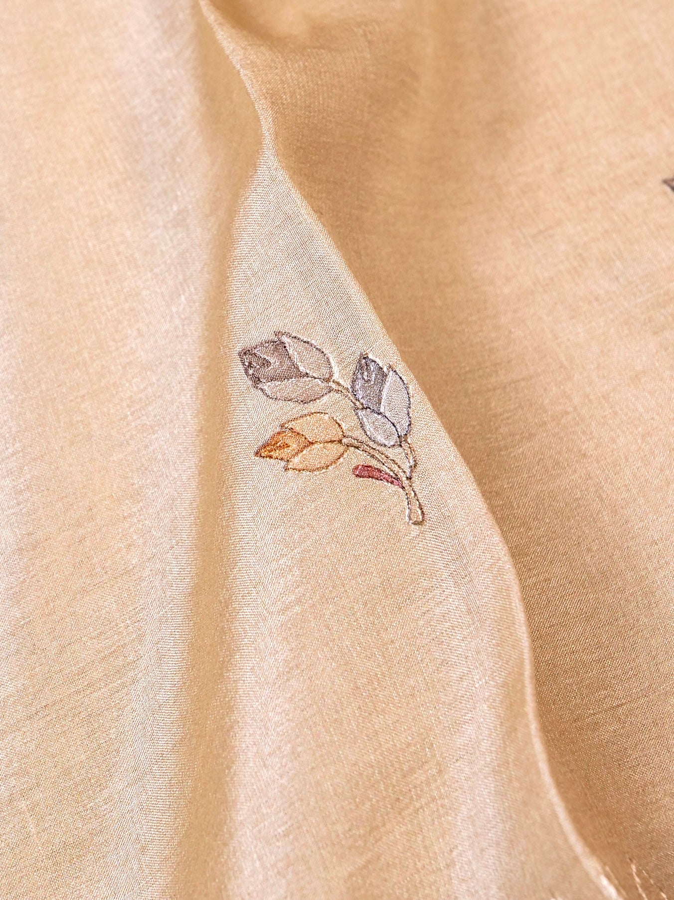 Handwoven Cream Banarasi Tussar Silk Saree