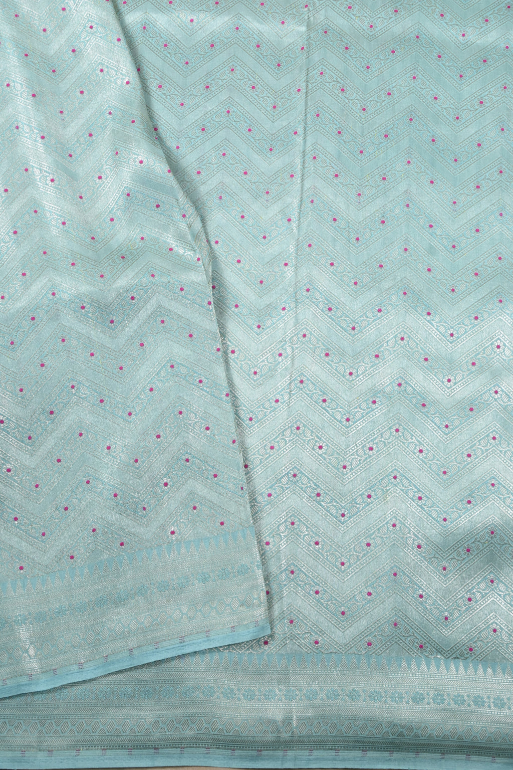 Shi Green Pure Banarasi Katan Tissue Silk Saree