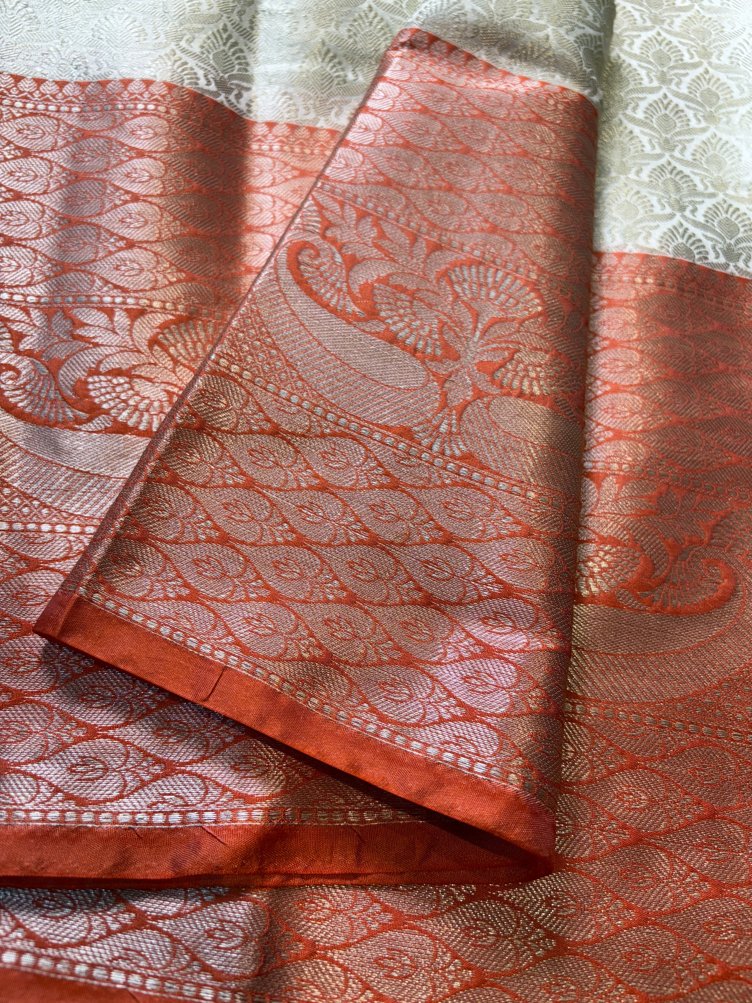 Contrast Banarasi Fancy Katan Brocade Saree