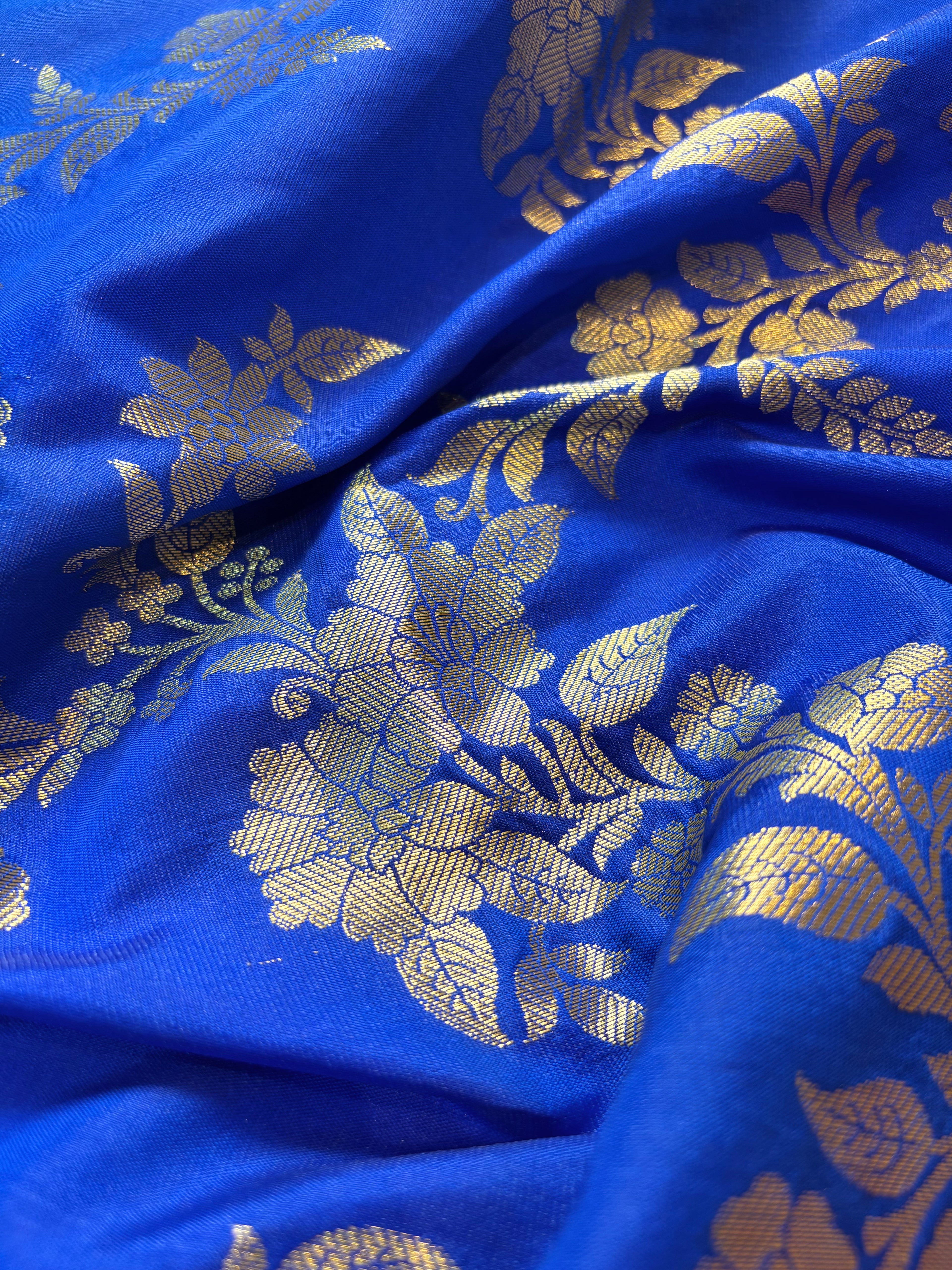 Contrast Banarasi Fancy Katan Saree