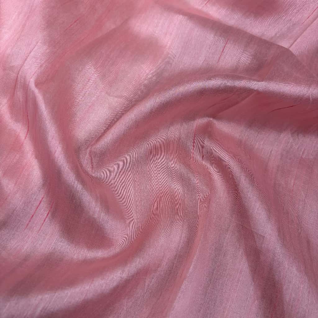 Baby Pink Banarasi Softy Organza Silk Saree