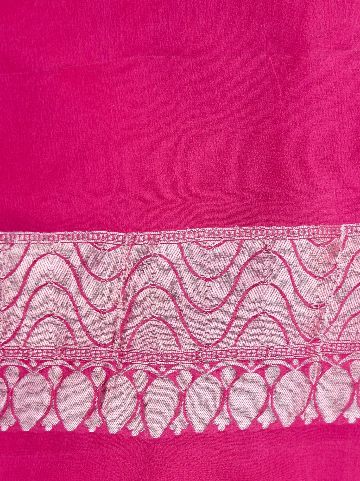 Handwoven Pink Banarasi Khaddi Silk Saree