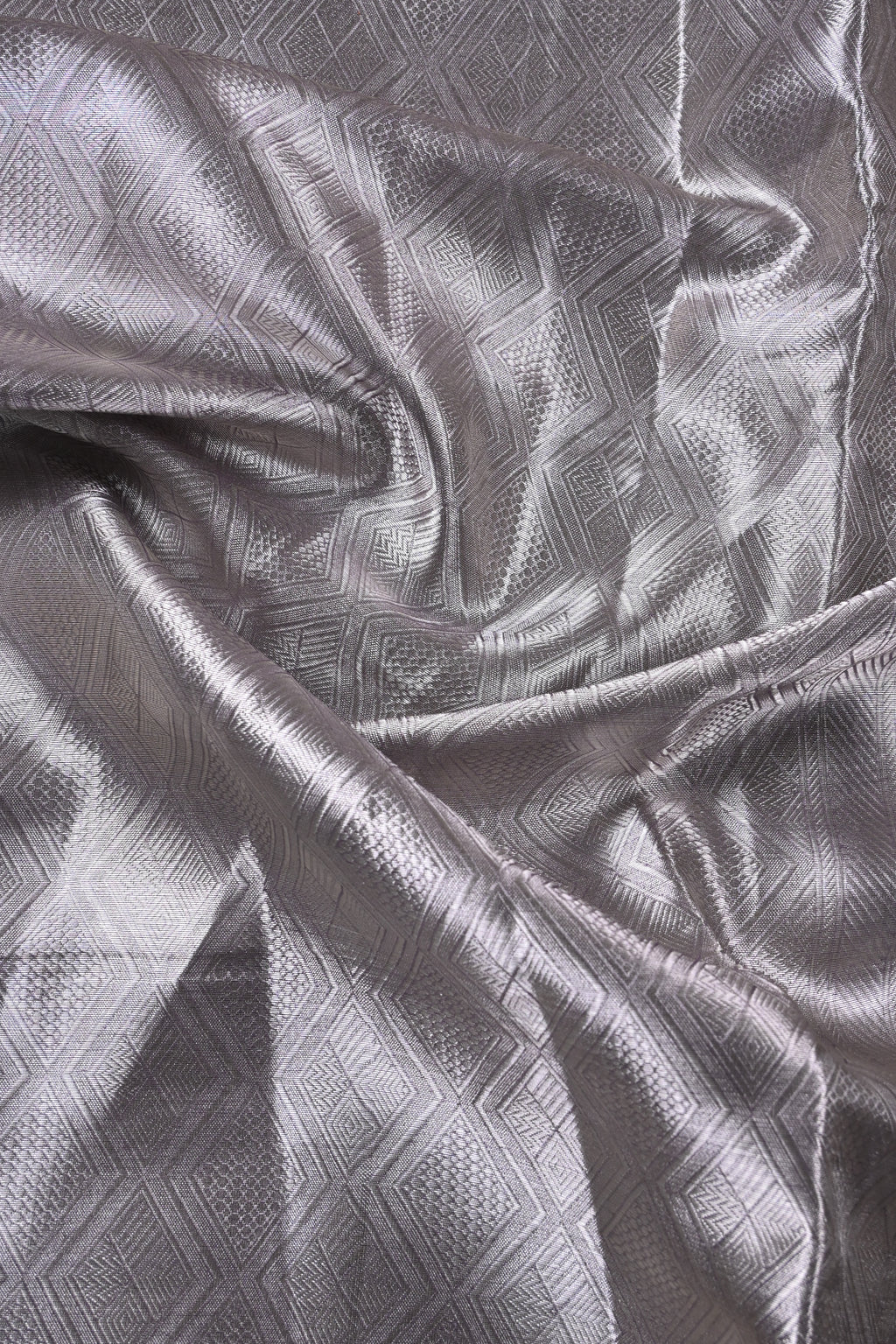 Baby Purple Pure Banarasi Molten Tissue Silk Saree