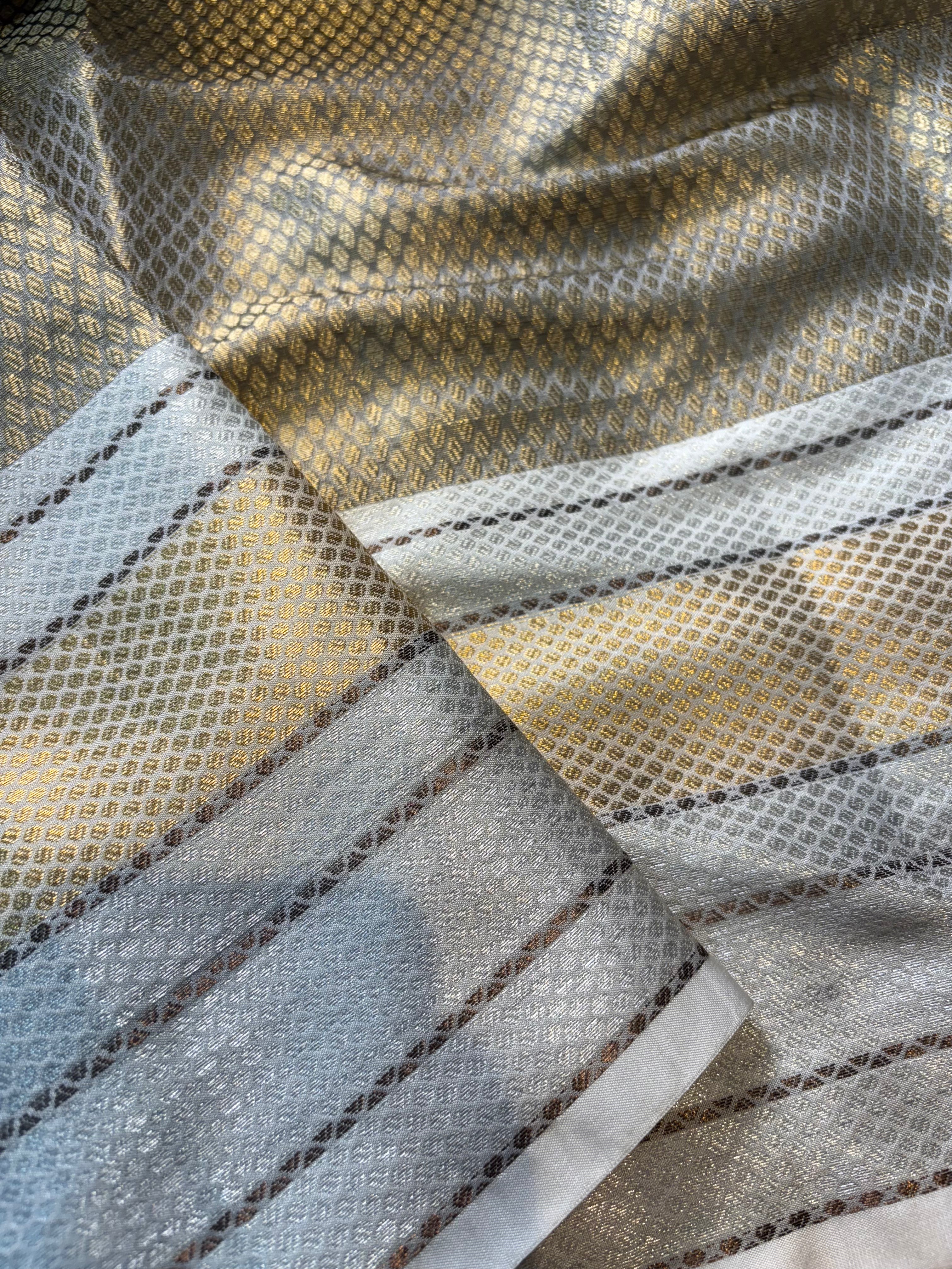 Contrast Banarasi Fancy Katan Tissue Saree