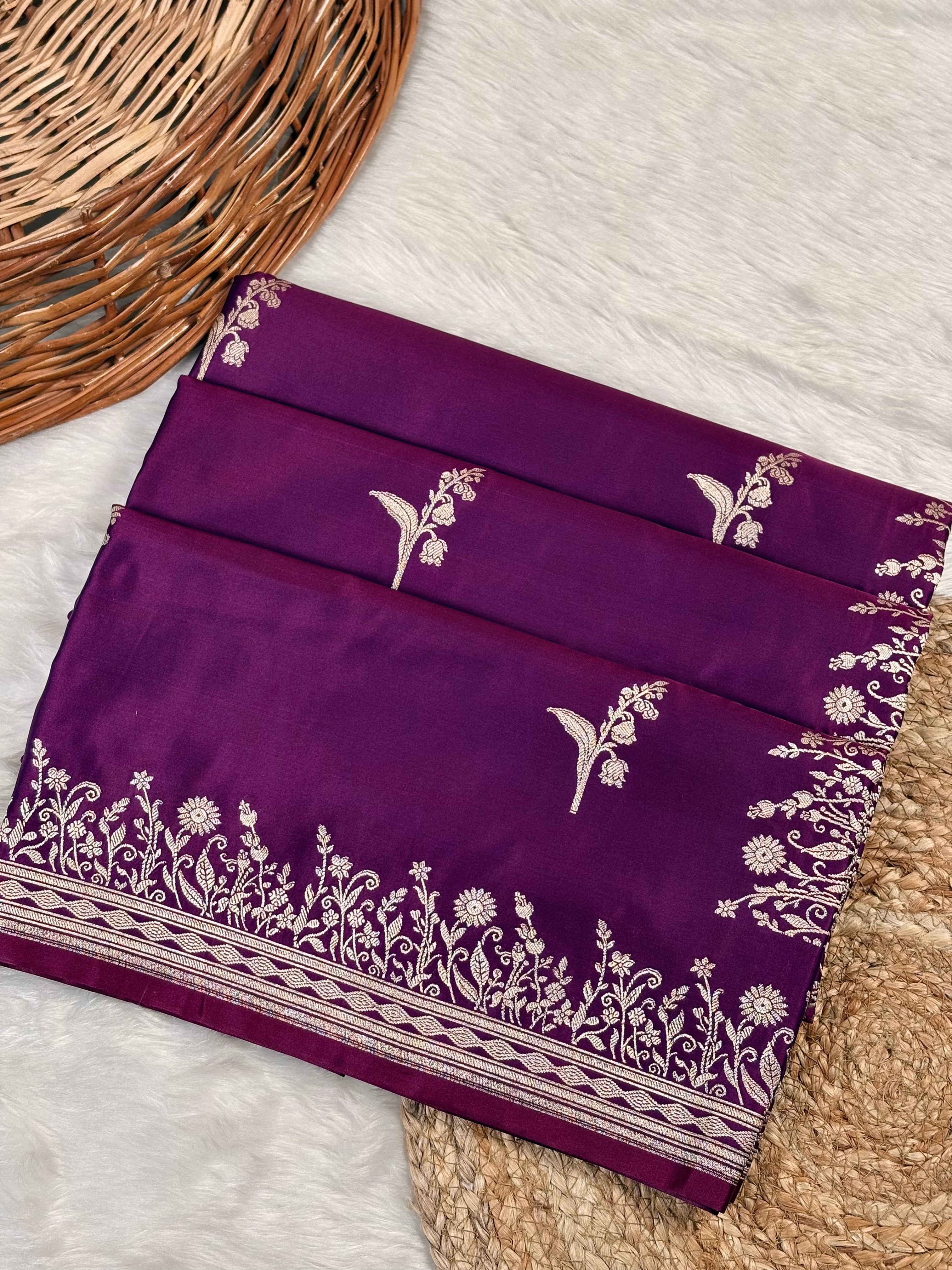 Mashru Katan Banarasi Saree