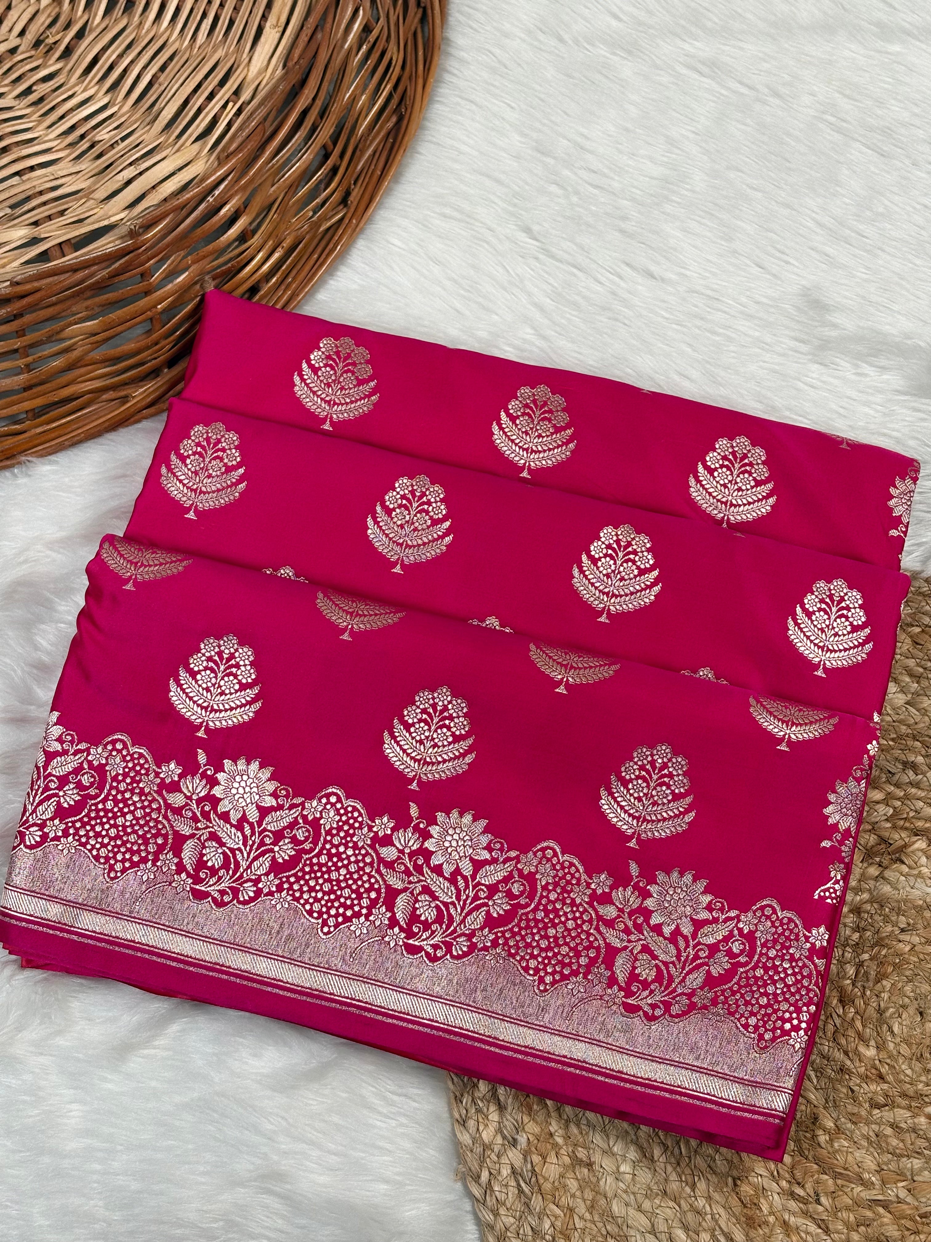 Mashru Katan Banarasi Saree