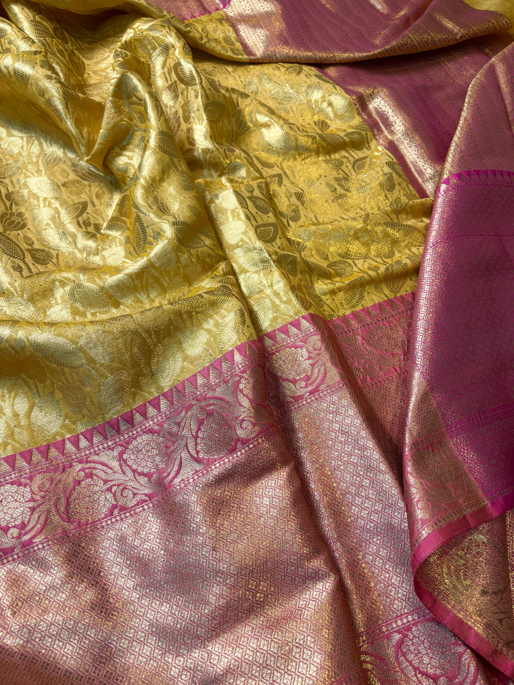 Contrast Banarasi Fancy Katan Brocade Saree