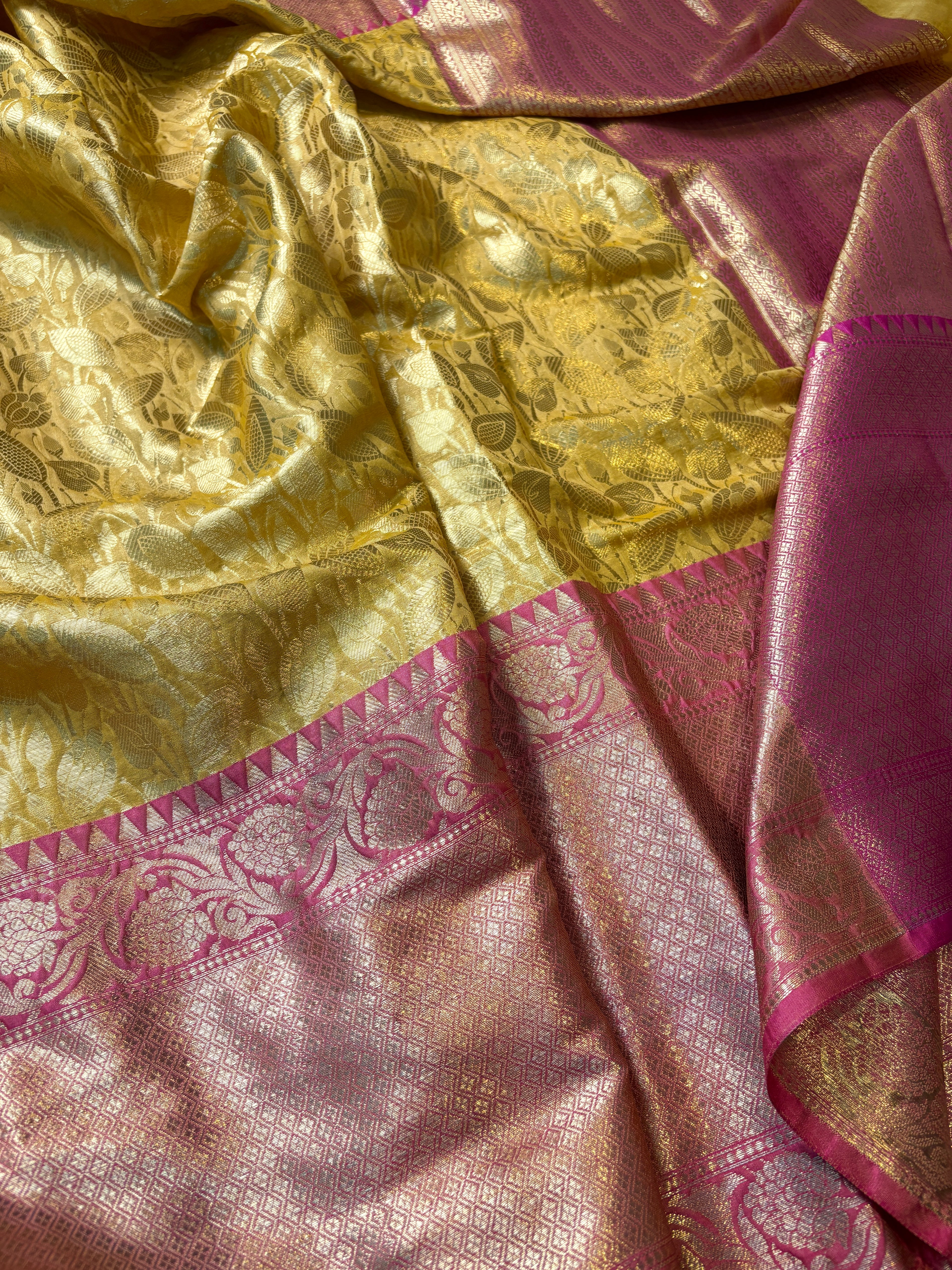 Contrast Banarasi Fancy Katan Brocade Saree