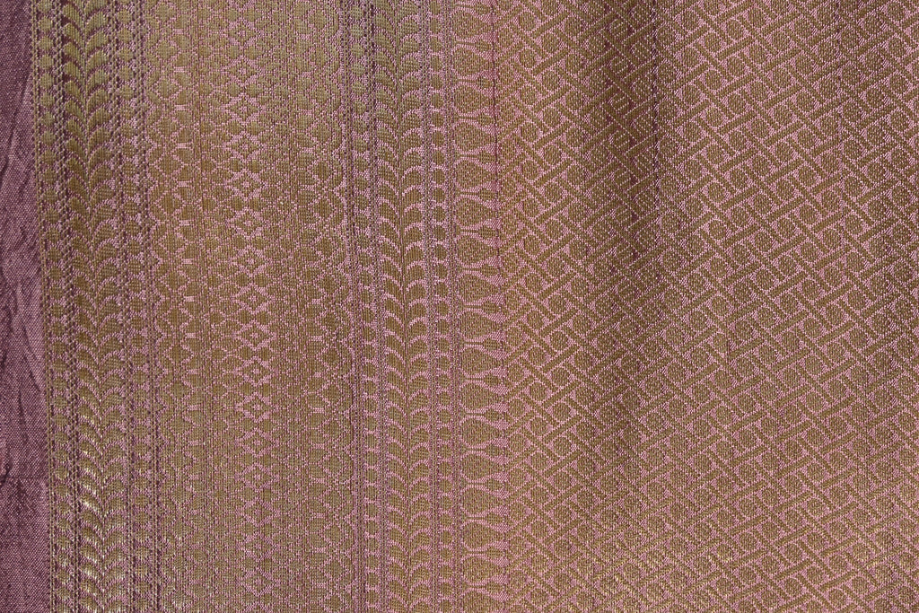 Dual Tone Pure Banarasi Katan Alfi Silk Saree