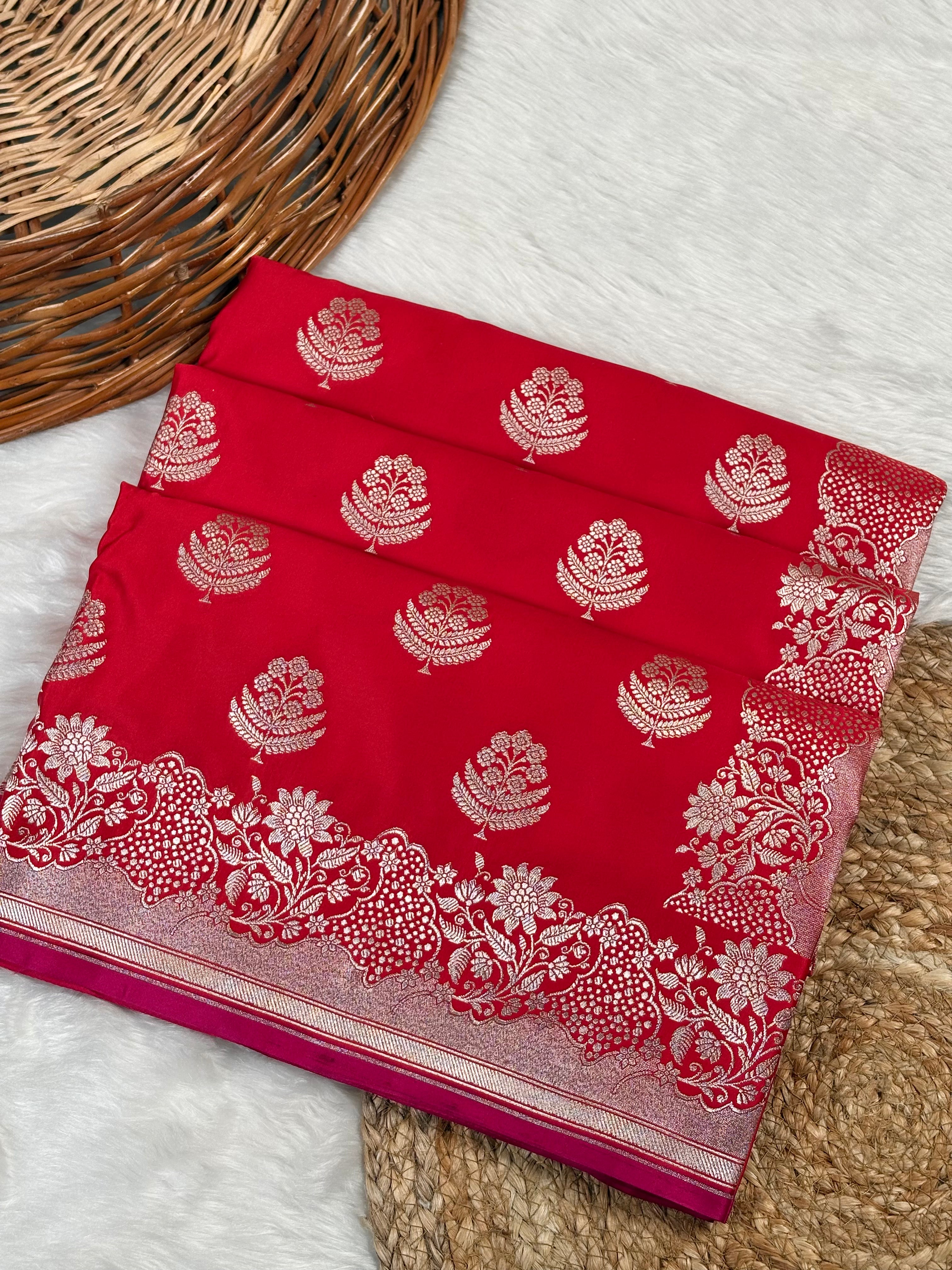 Mashru Katan Banarasi Saree