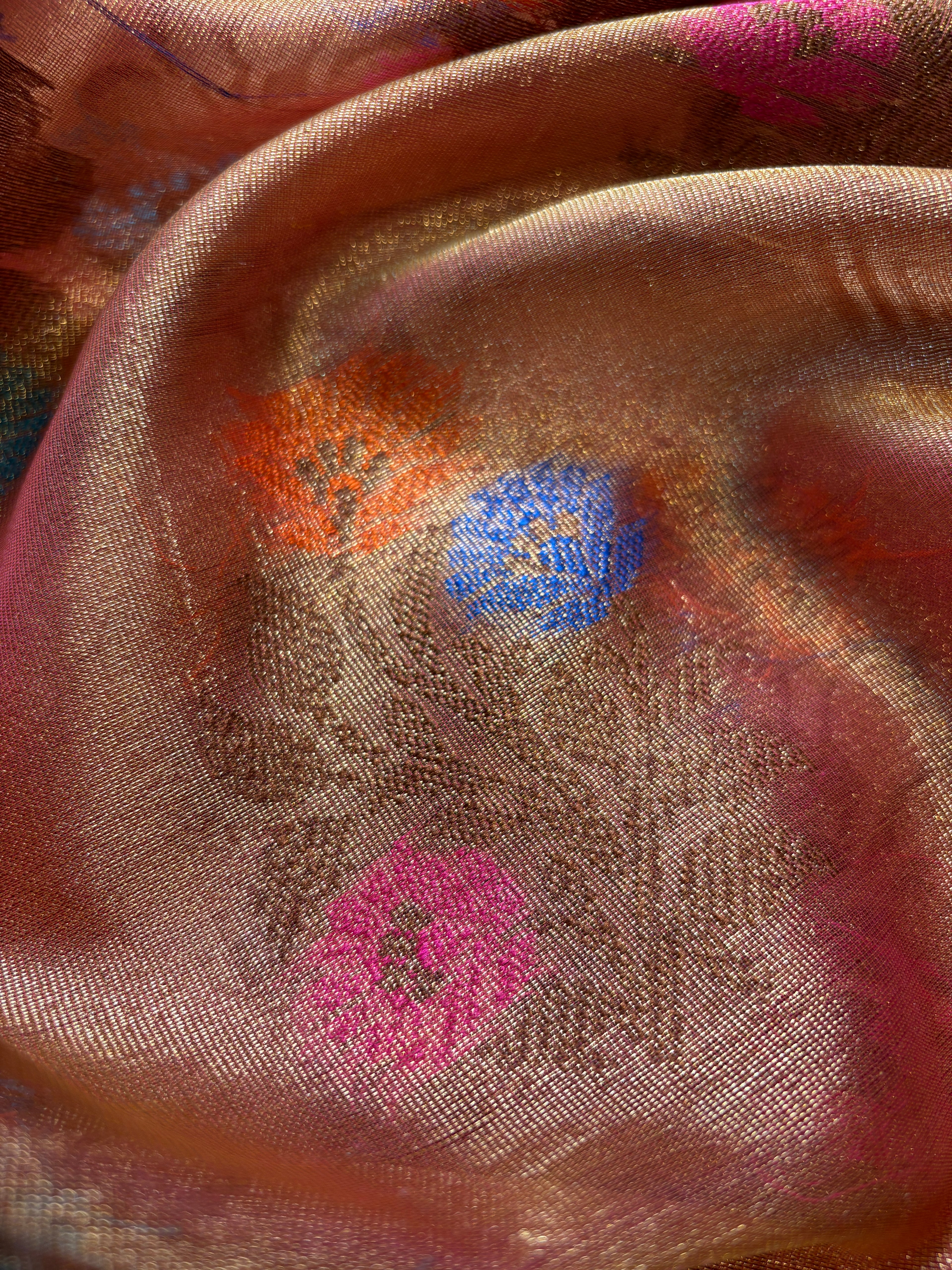 Contrast Banarasi Fancy Tissue Meena Saree