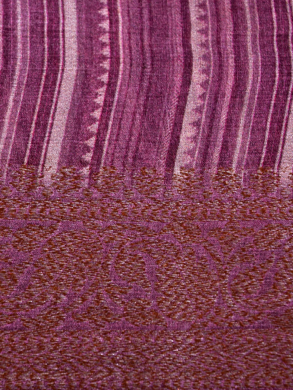 Handwoven Blush Pink Banarasi Tussar Silk Saree