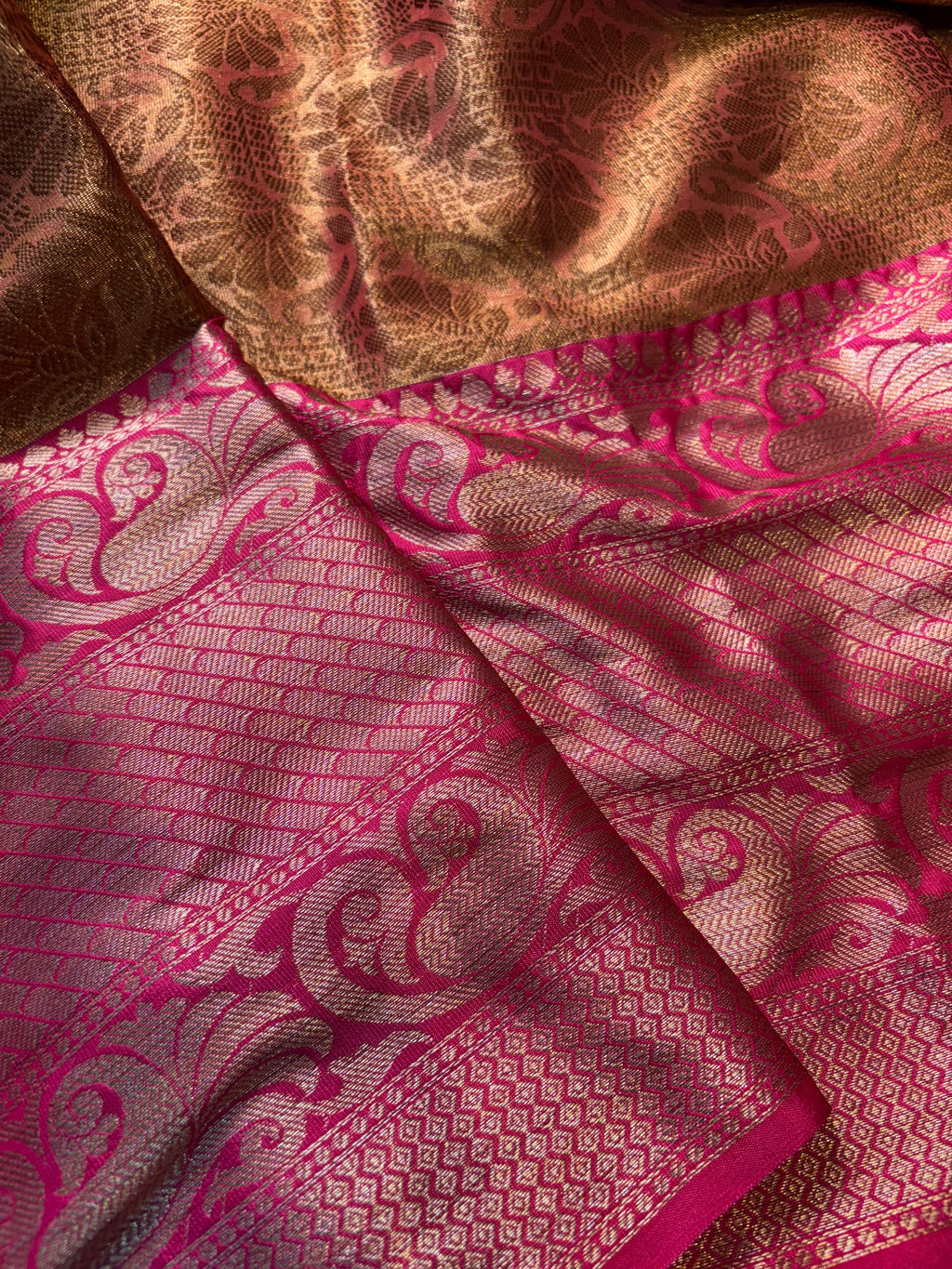 Contrast Banarasi Fancy Tissue Meena Saree