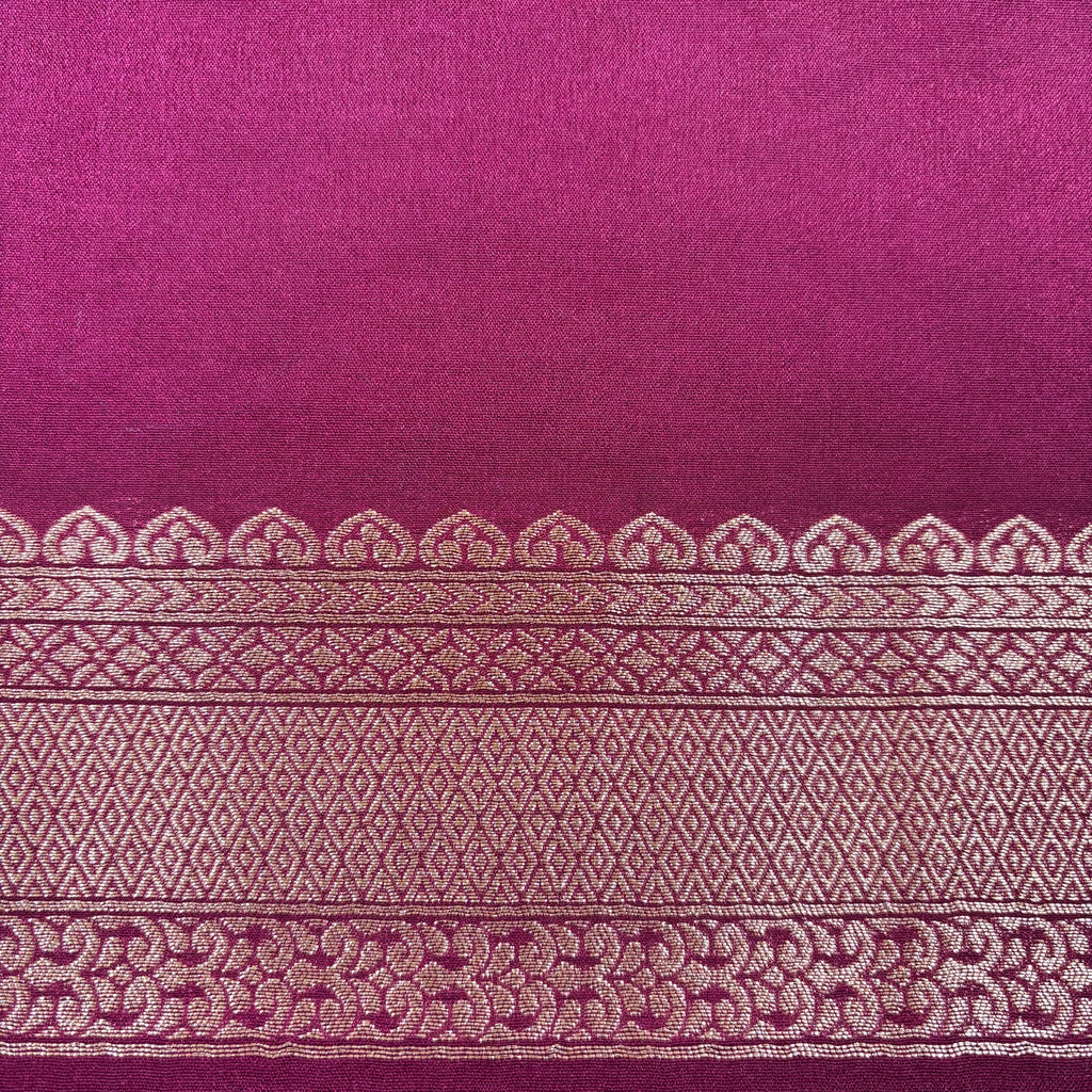 Shi Green Banarasi Katan Georgette Silk Saree