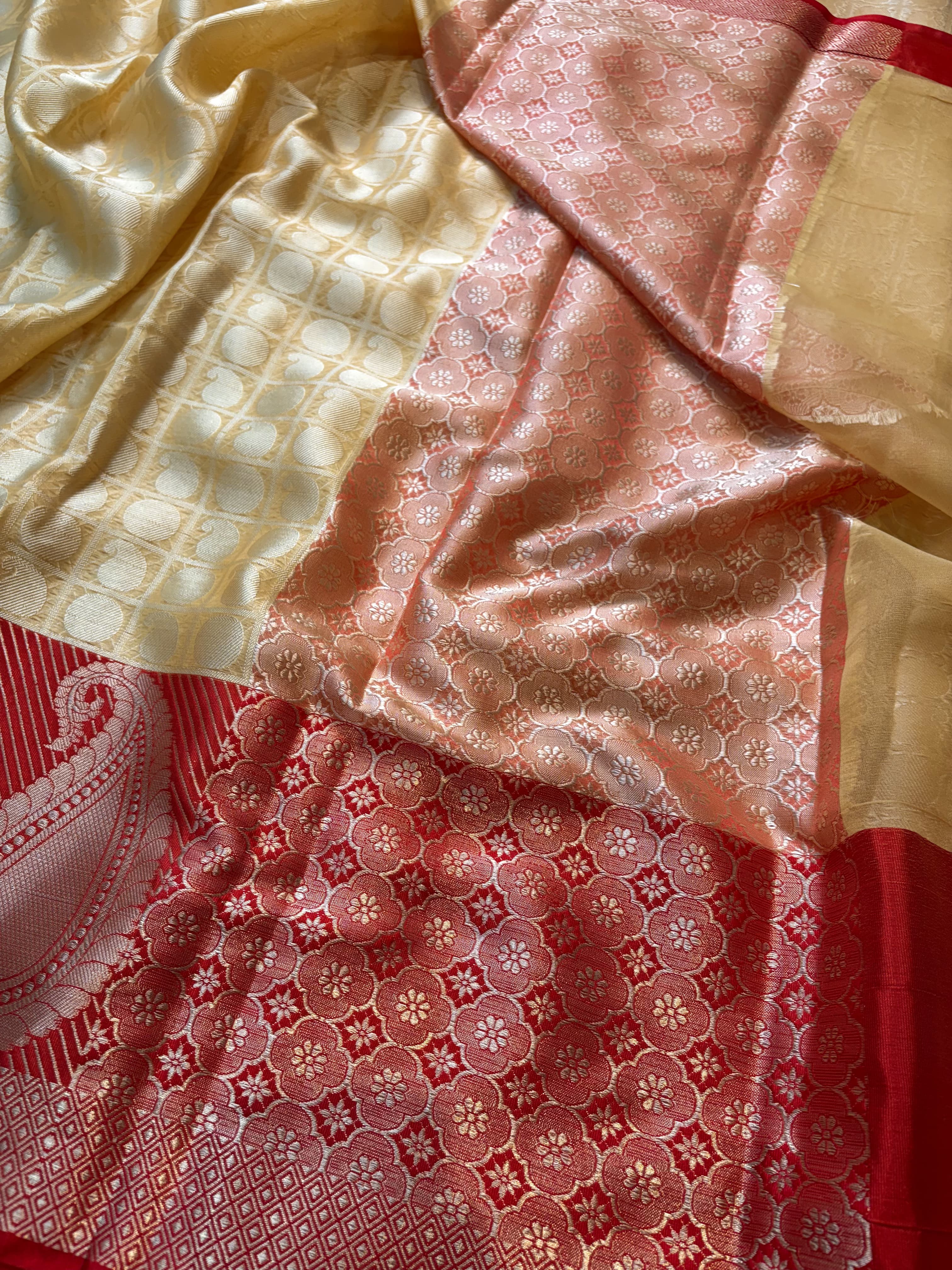 Contrast Banarasi Fancy Katan Tanchui Saree