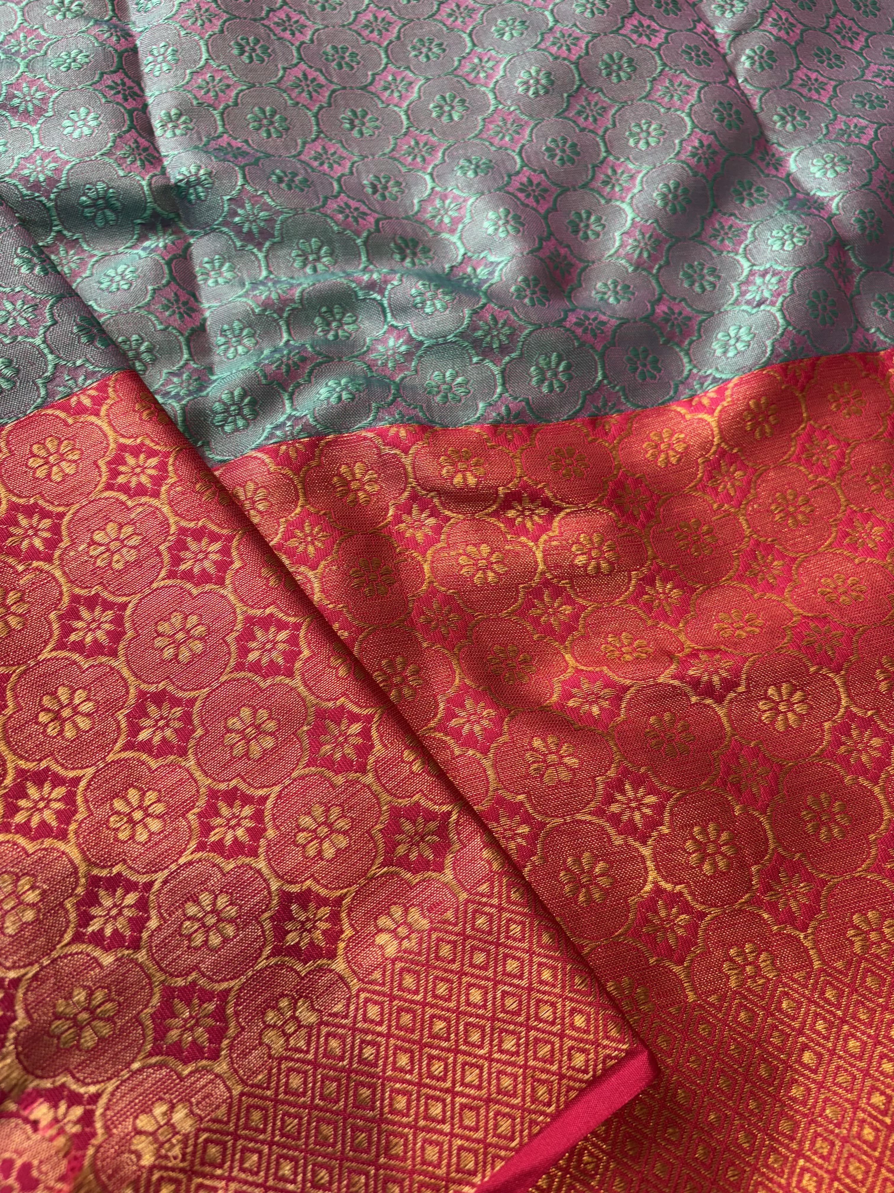 Contrast Banarasi Fancy Katan Tanchui Saree