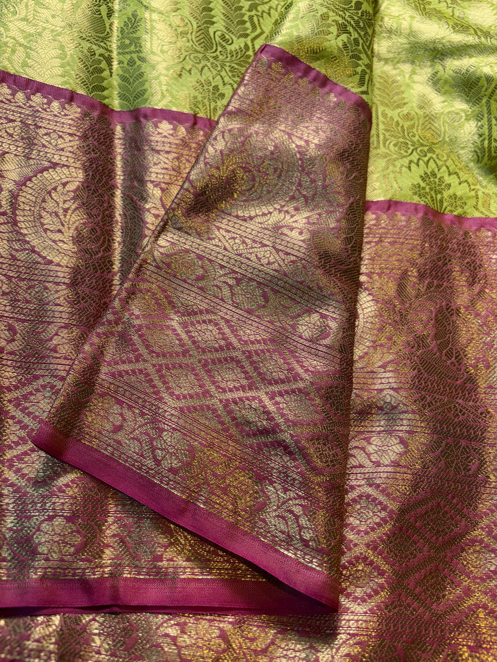 Contrast Banarasi Fancy Katan Brocade Silk Saree