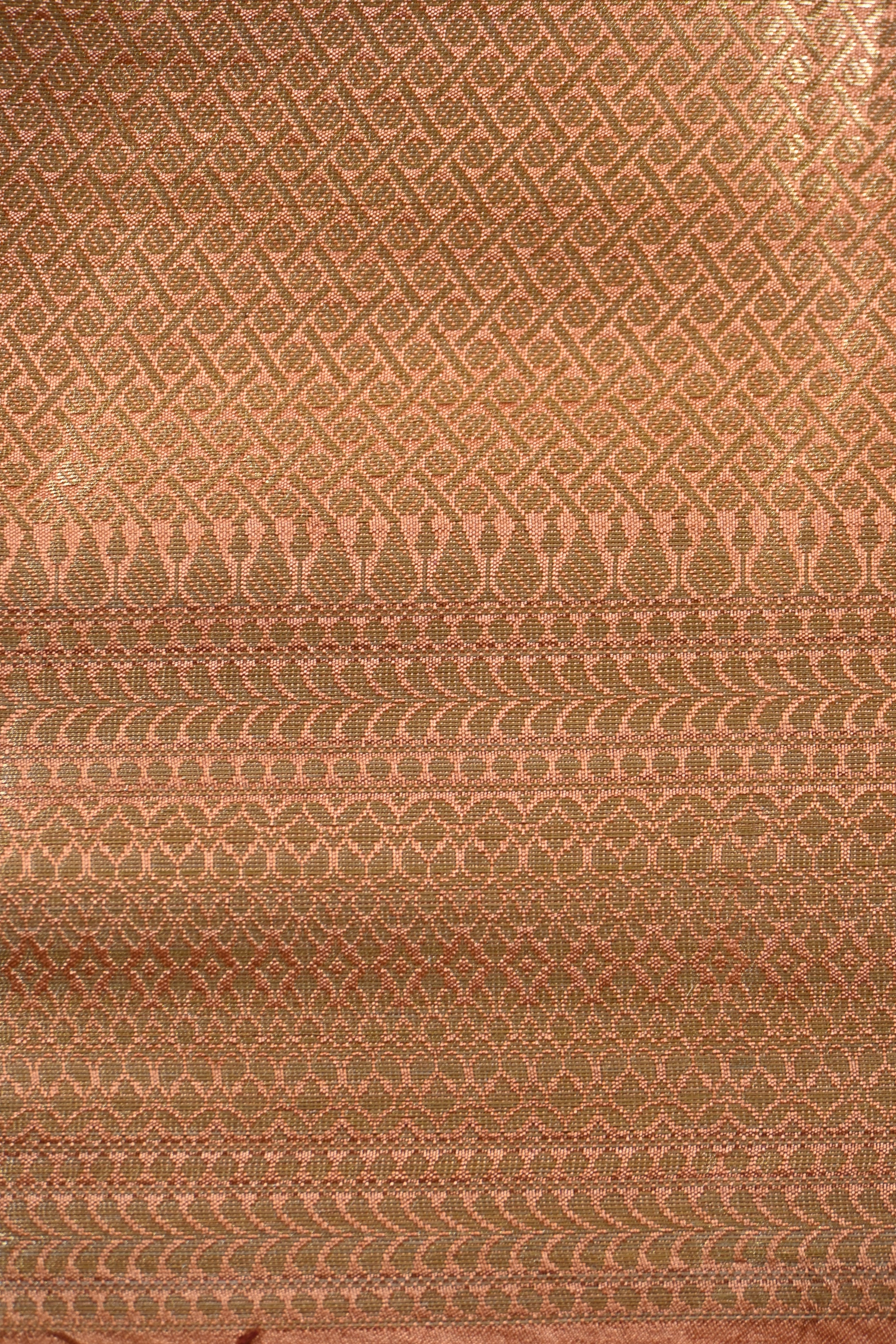 Dual Tone Pure Banarasi Katan Silk Saree