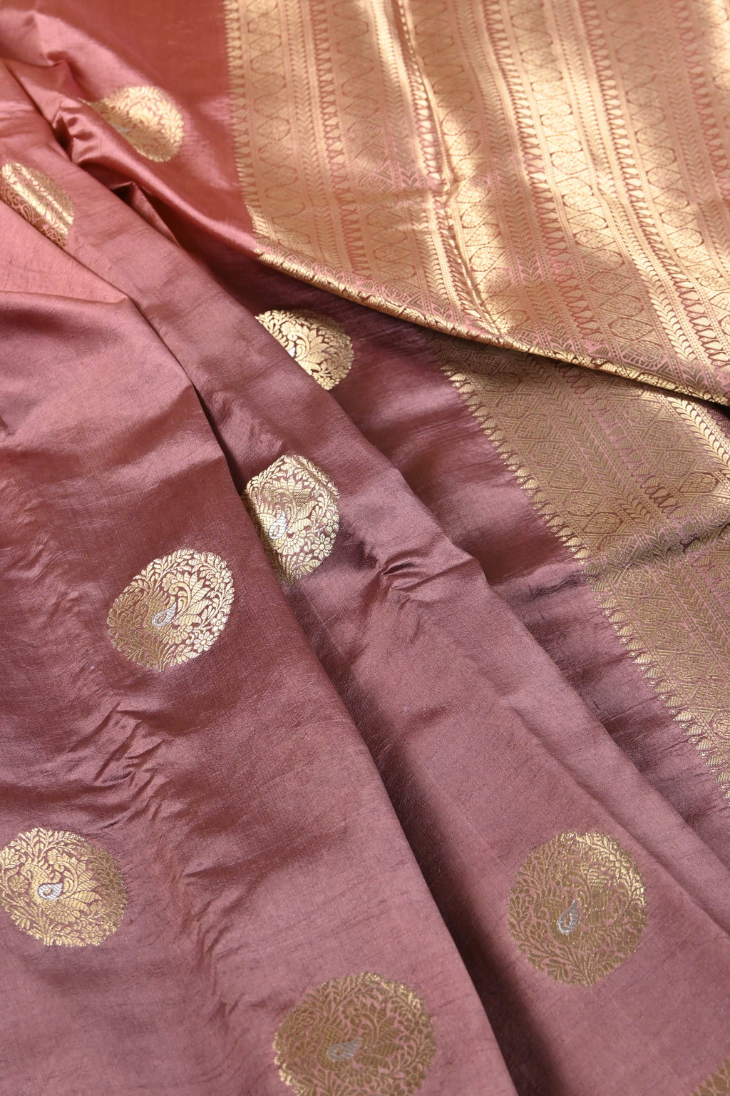 Dual Tone Pure Banarasi Katan Alfi Silk Saree