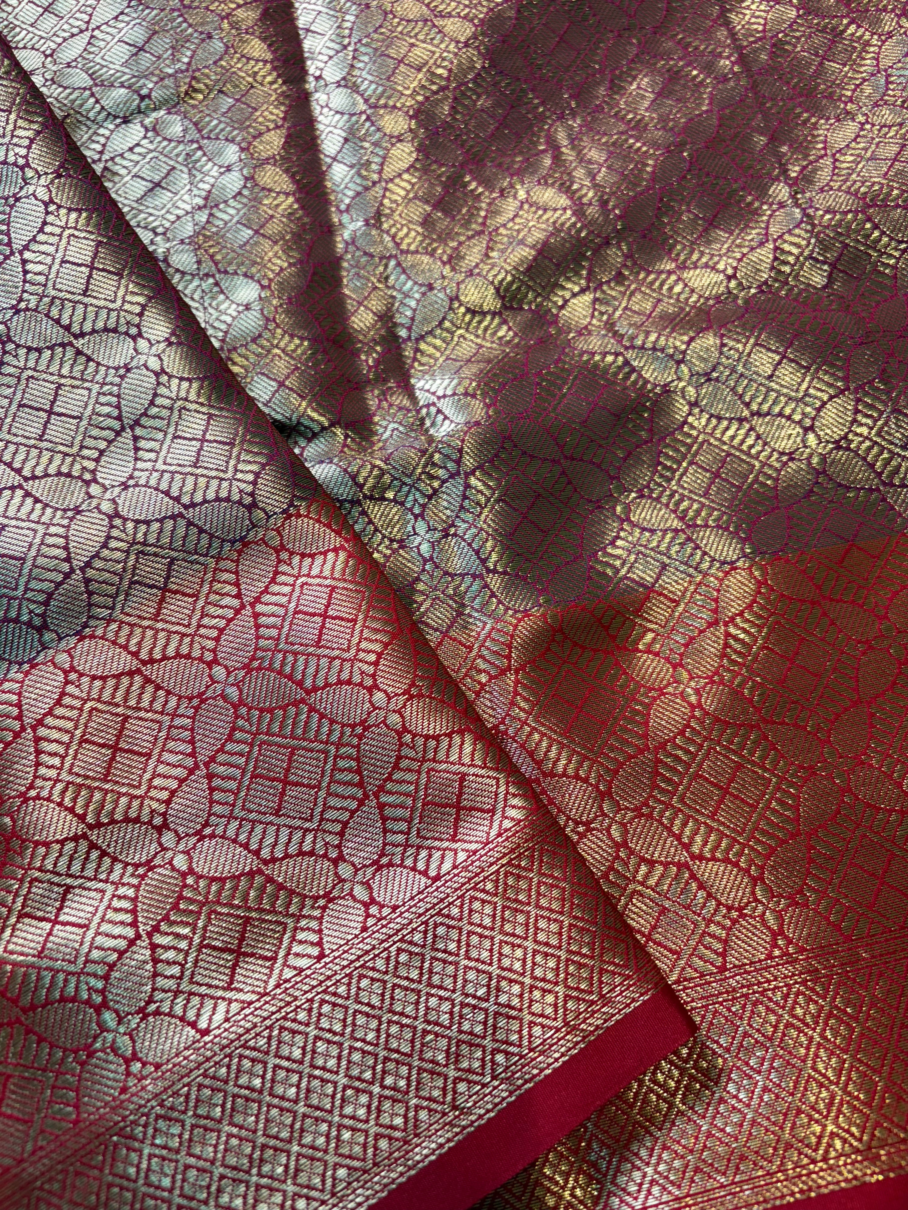 Contrast Banarasi Fancy Katan Saree