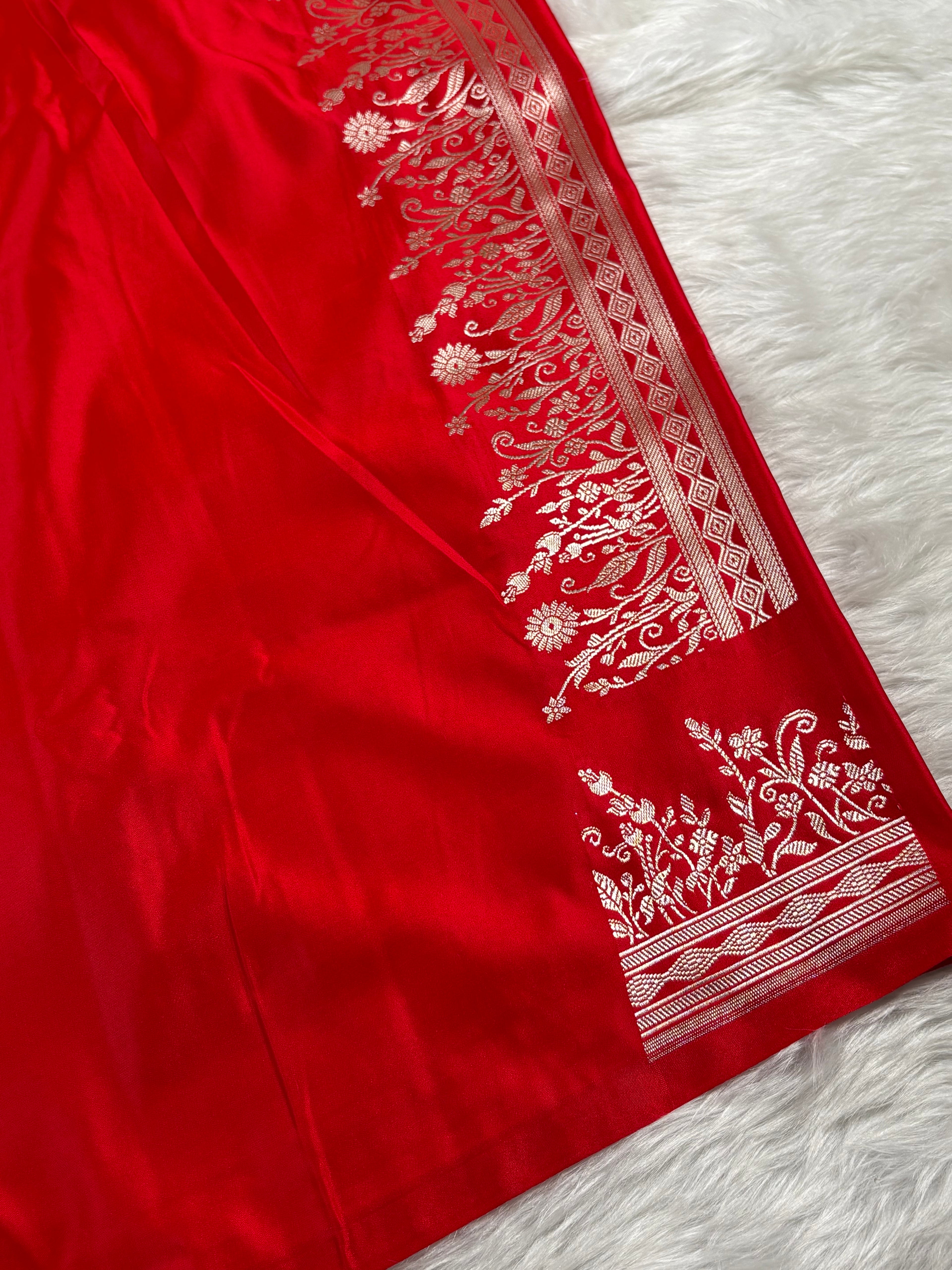 Mashru Katan Banarasi Saree