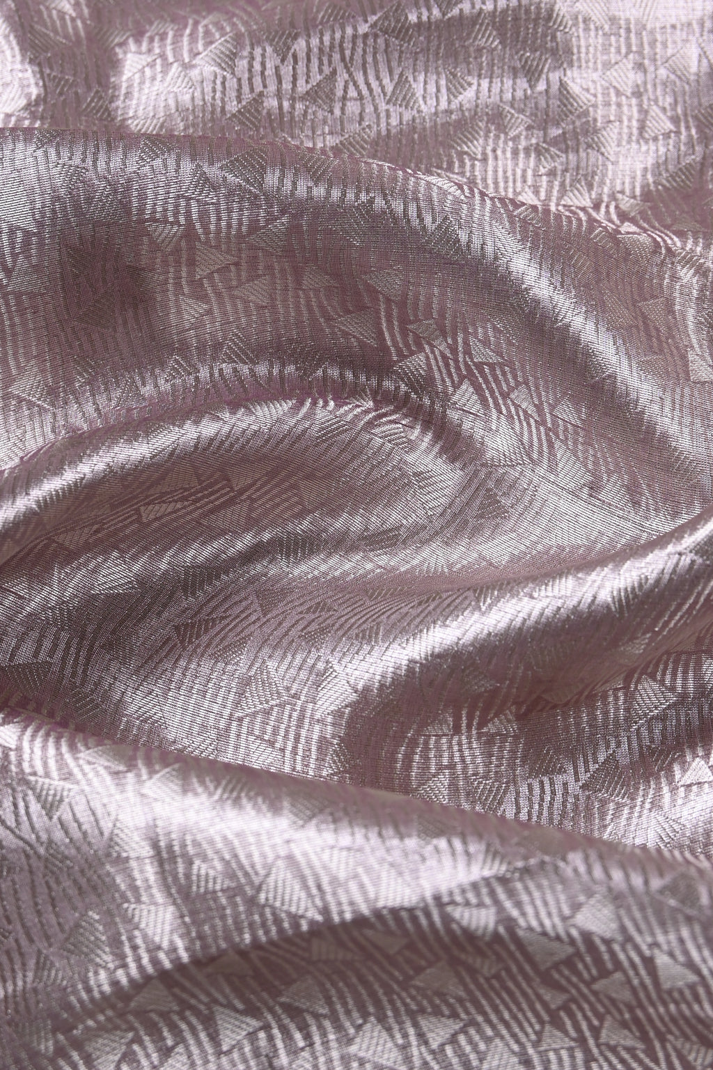 Baby Lilac Pure Banarasi Molten Tissue Silk Saree