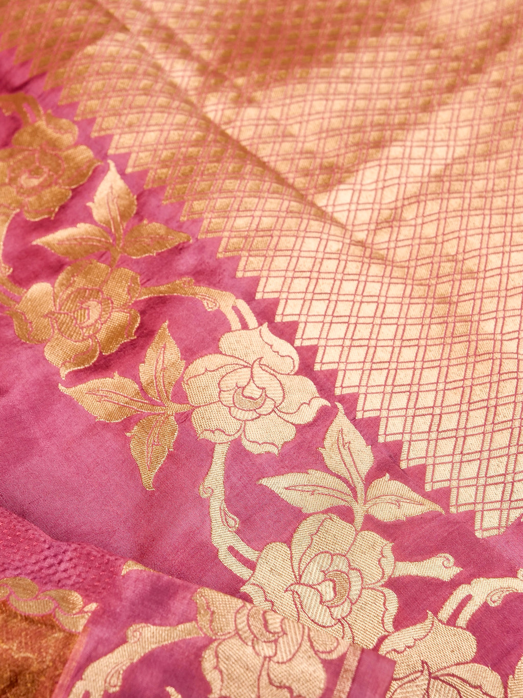 Handwoven Rangkat Banarasi Raw Mango Silk Saree