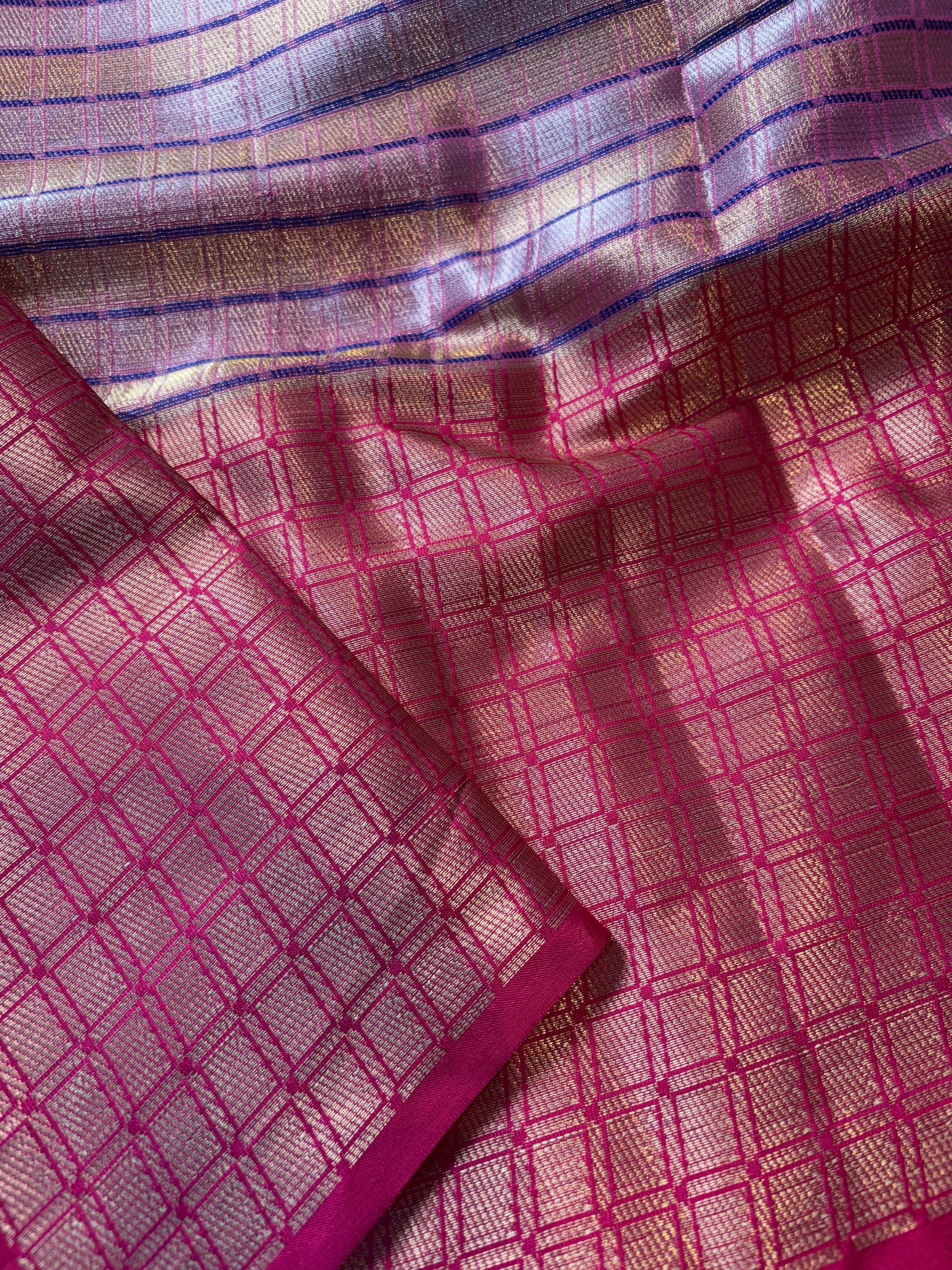 Contrast Banarasi Fancy Tissue Silk Saree