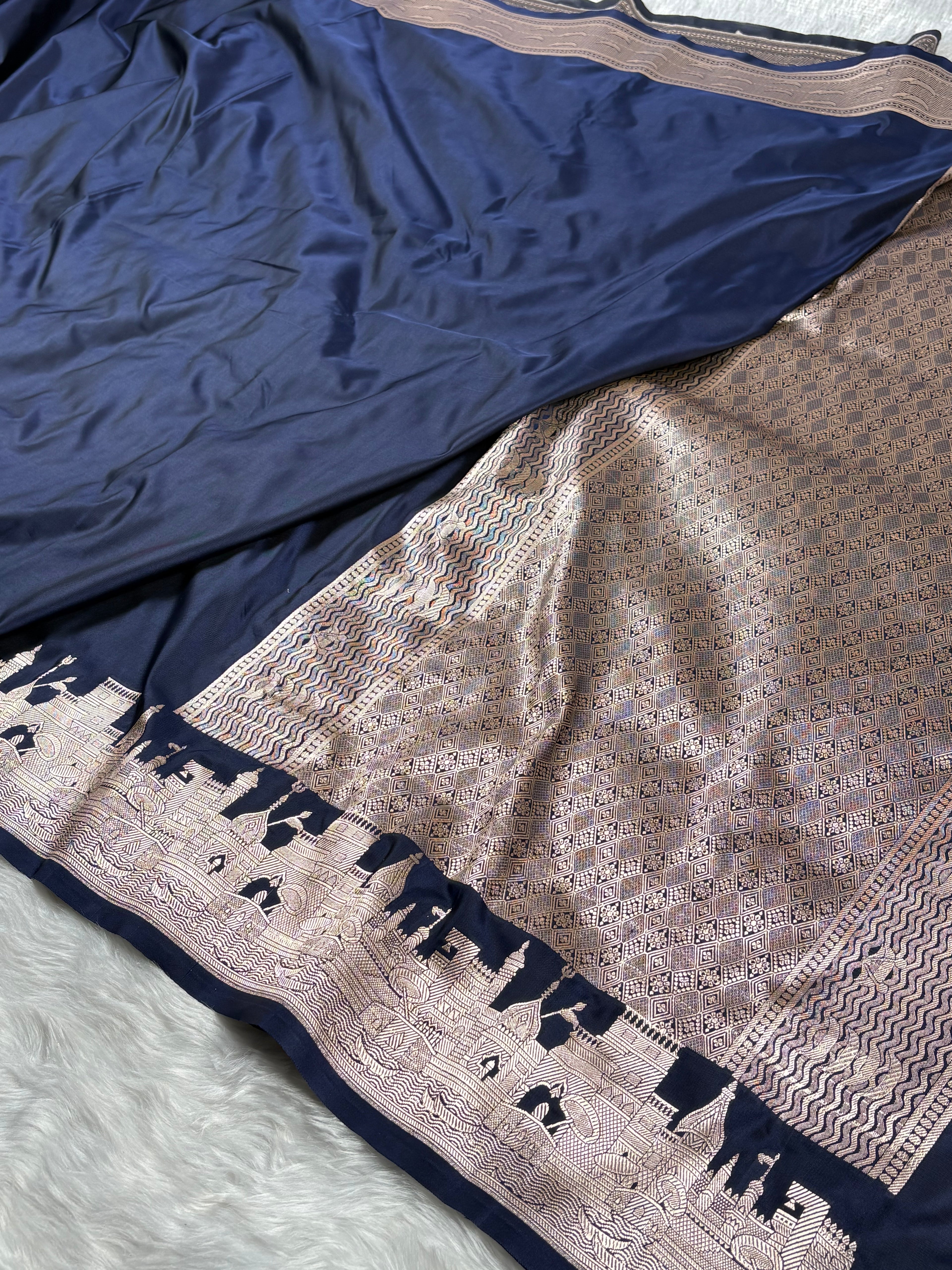 Mashru Katan Banarasi Saree