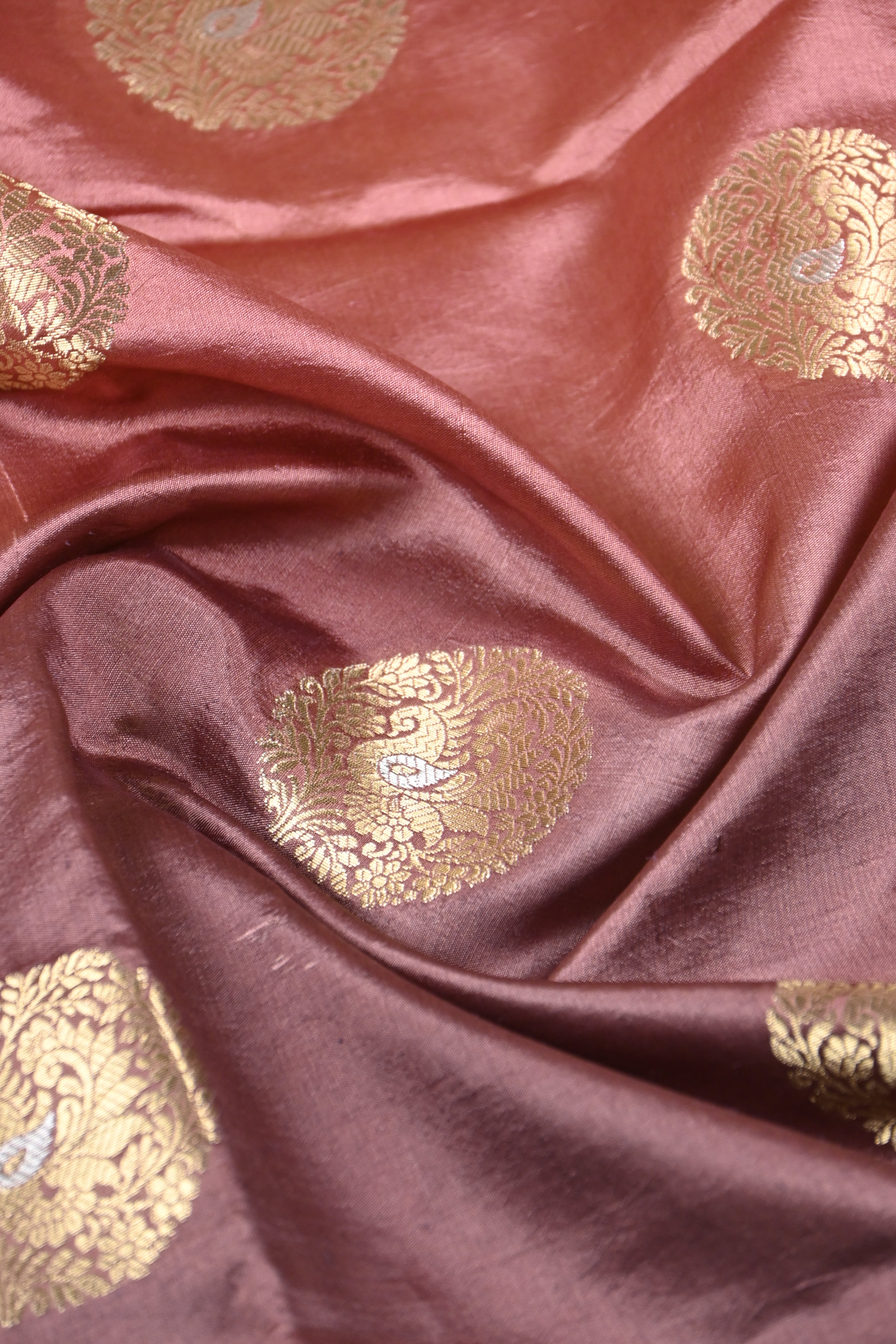 Dual Tone Pure Banarasi Katan Alfi Silk Saree