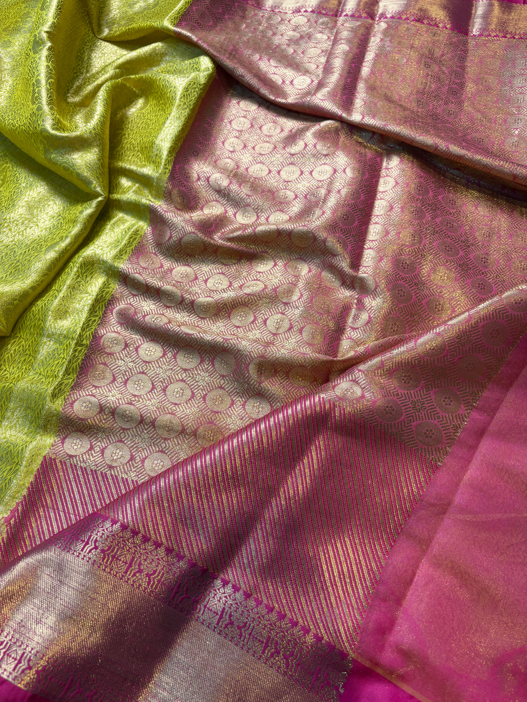 Contrast Banarasi Fancy Katan Brocade Saree