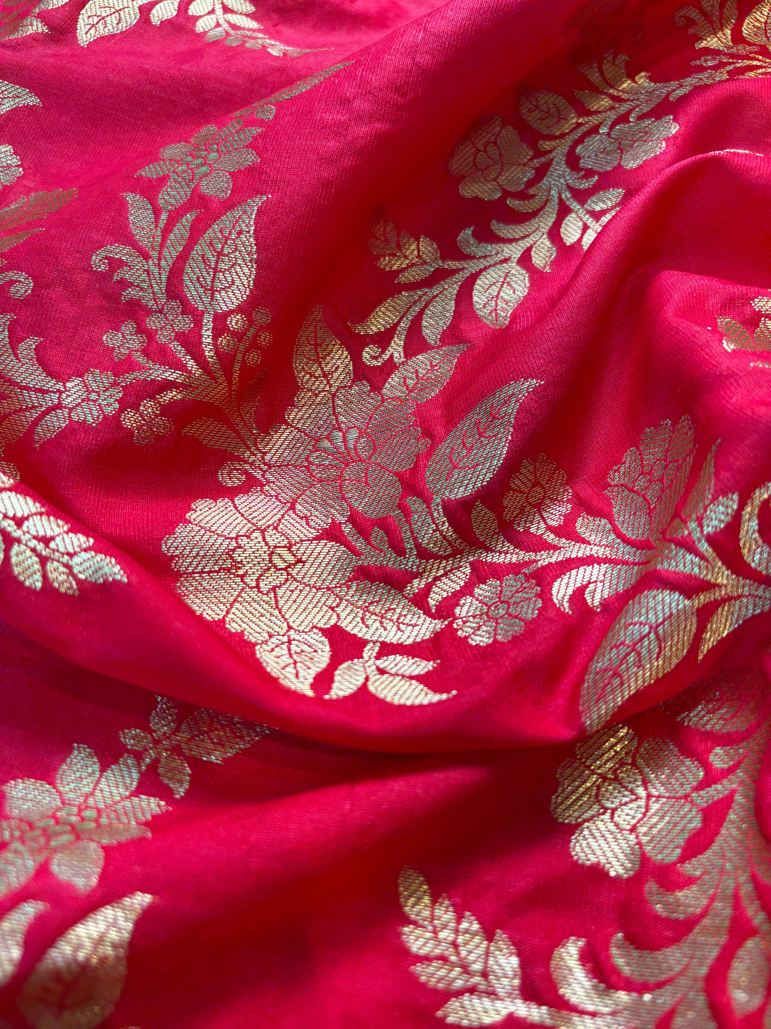Contrast Banarasi Fancy Katan Silk Saree