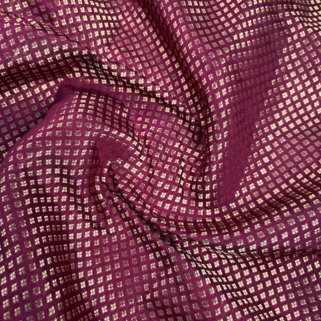 Red Banarasi Raw Silk Saree